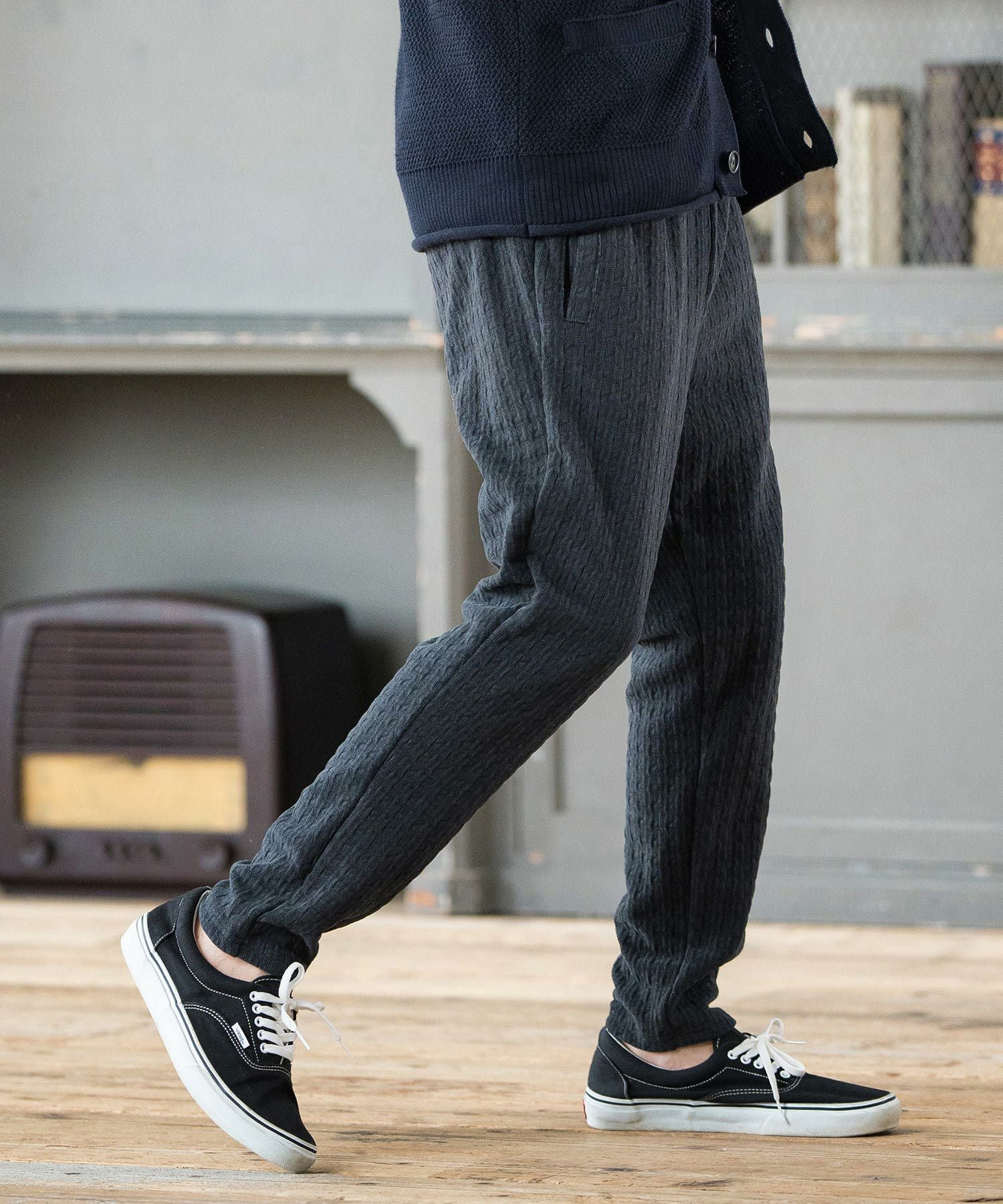 30%OFF【CAMBIO(カンビオ)】Geometric Cut Mole Pants カットモール