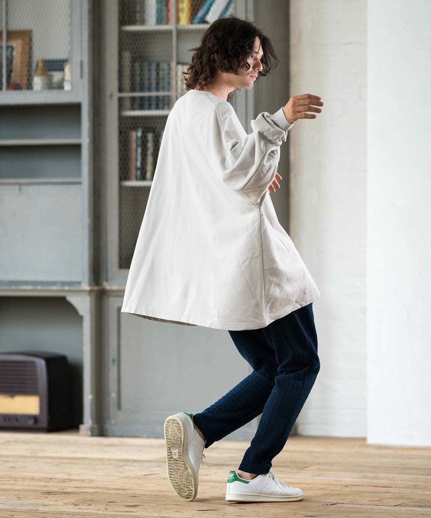 30%OFF【CAMBIO(カンビオ)】Geometric Cut Mole Pants カットモール
