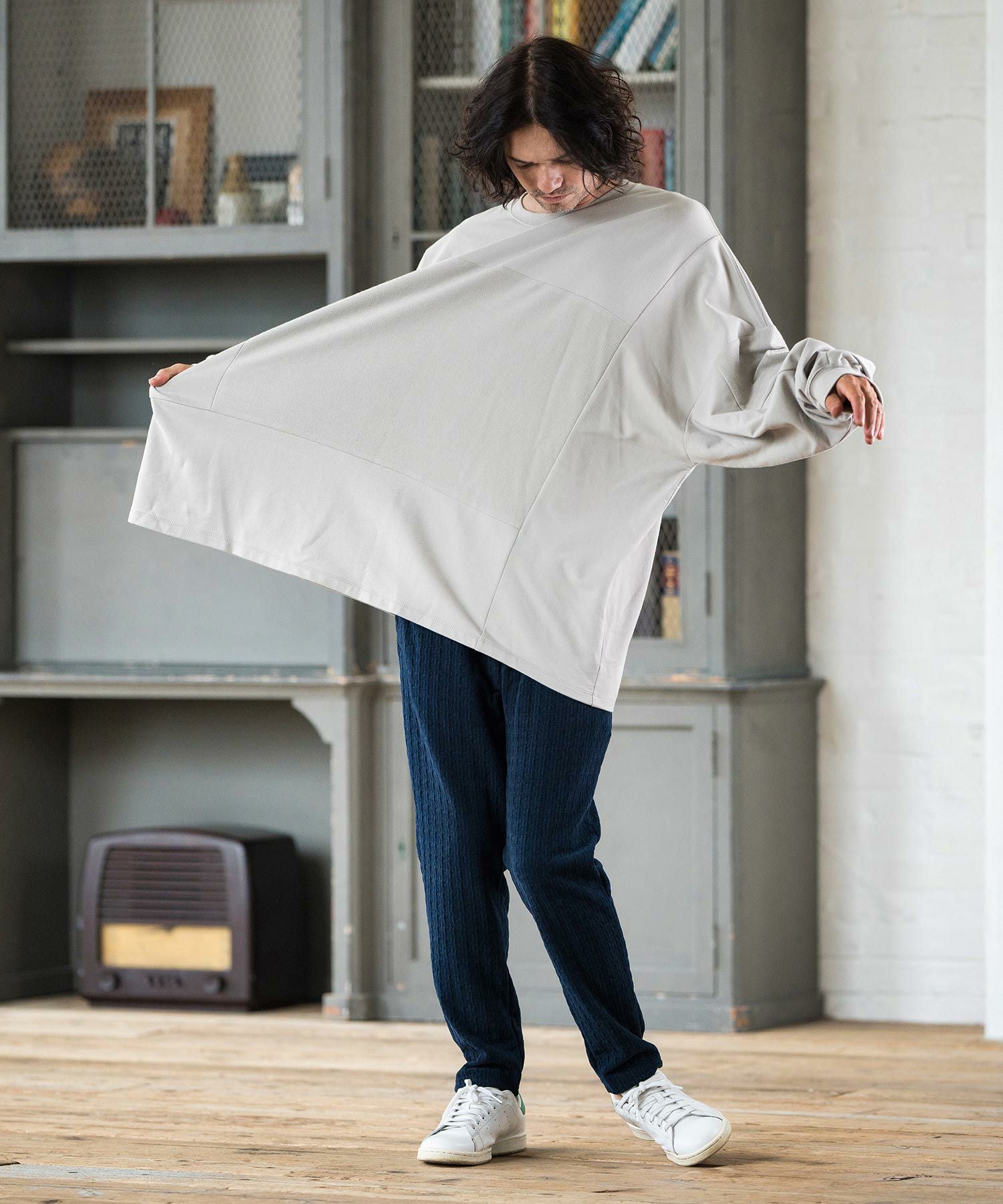 pocharimamamio様オーダー用 50%OFF【CAMBIO(カンビオ)】Geometric Cut Mole Pants カットモール