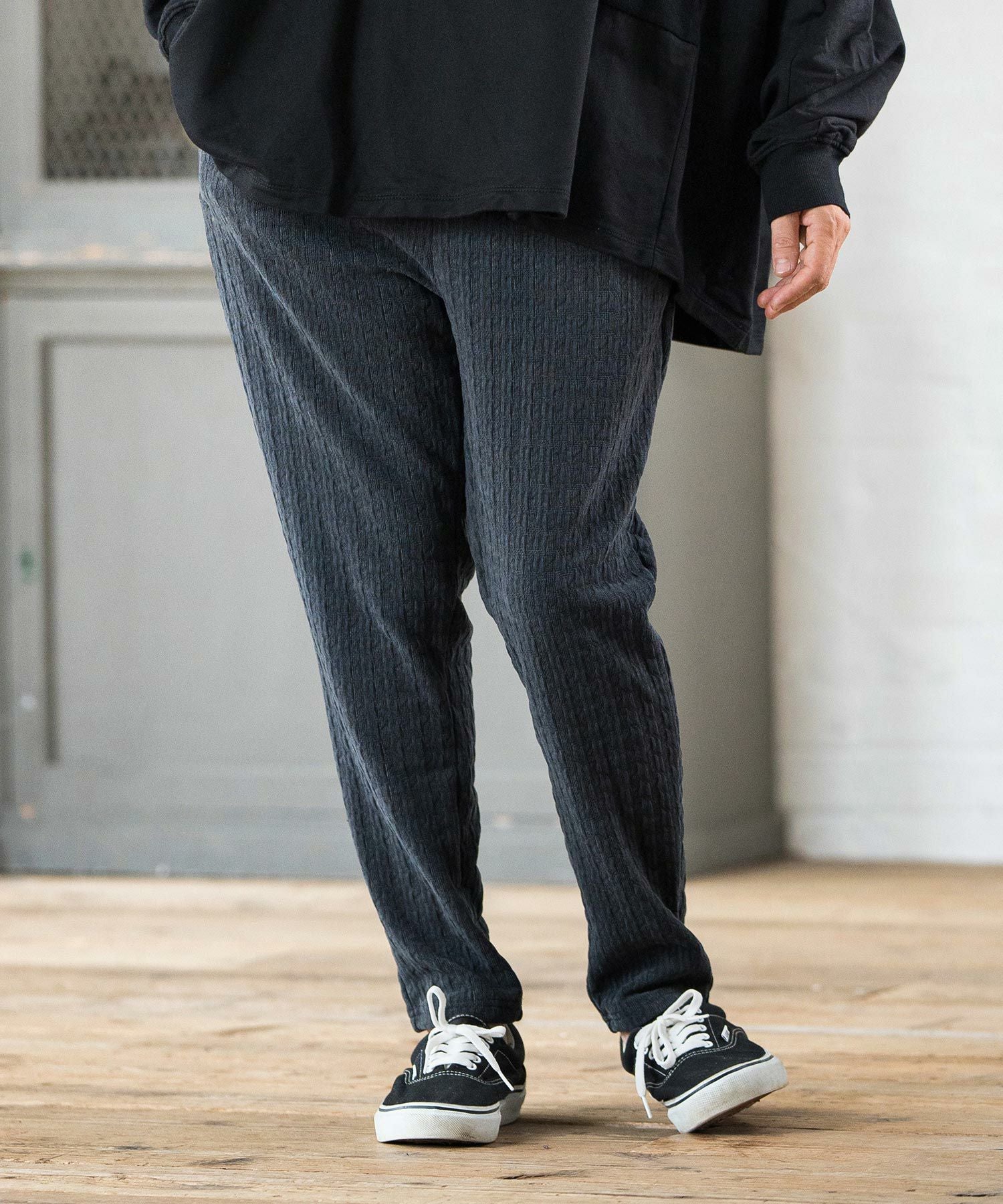 30%OFF【CAMBIO(カンビオ)】Geometric Cut Mole Pants カットモール