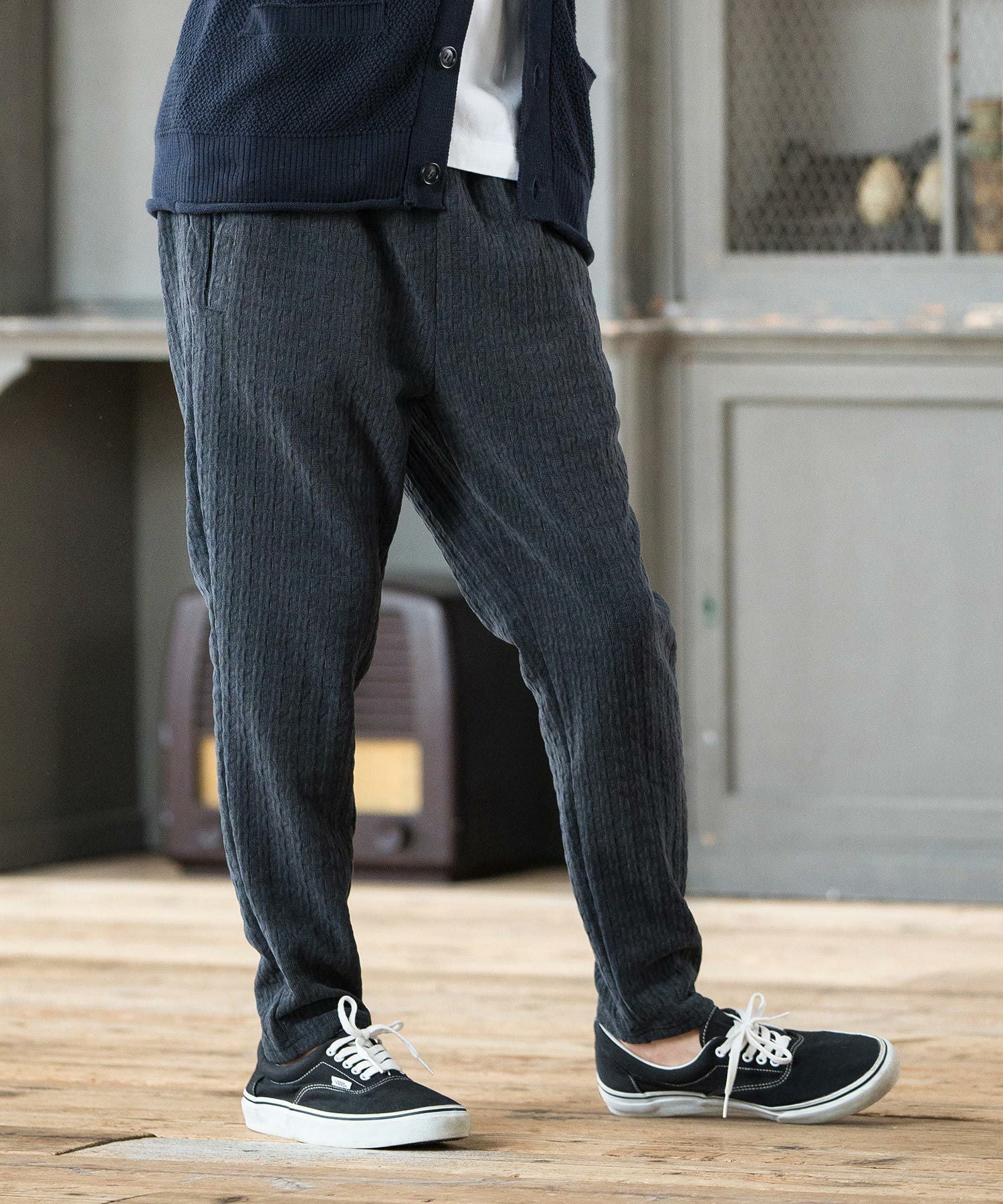 50%OFF【CAMBIO(カンビオ)】Geometric Cut Mole Pants カットモール