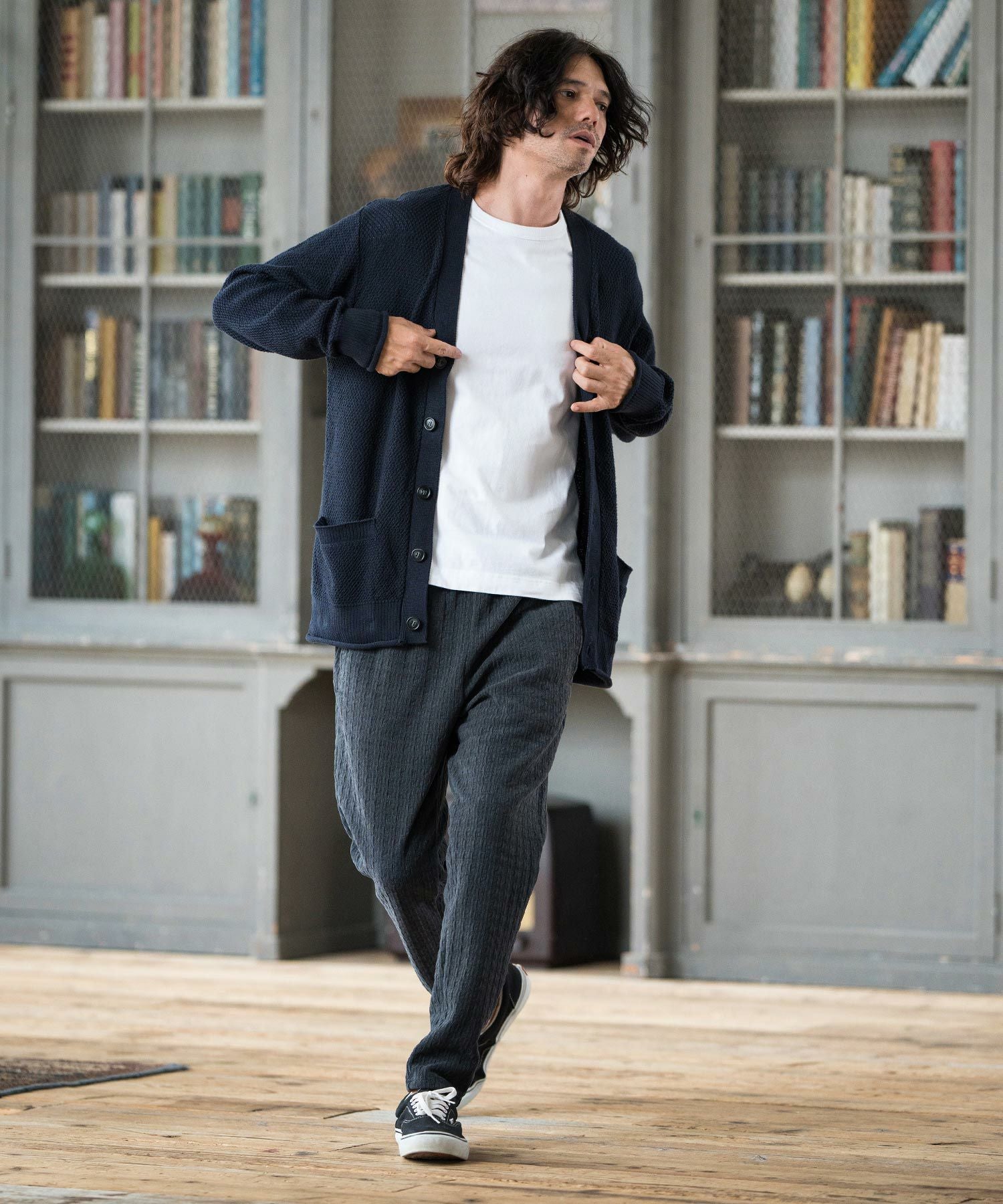 いくらパンツ 30%OFF【CAMBIO(カンビオ)】Geometric Cut Mole Pants カットモール
