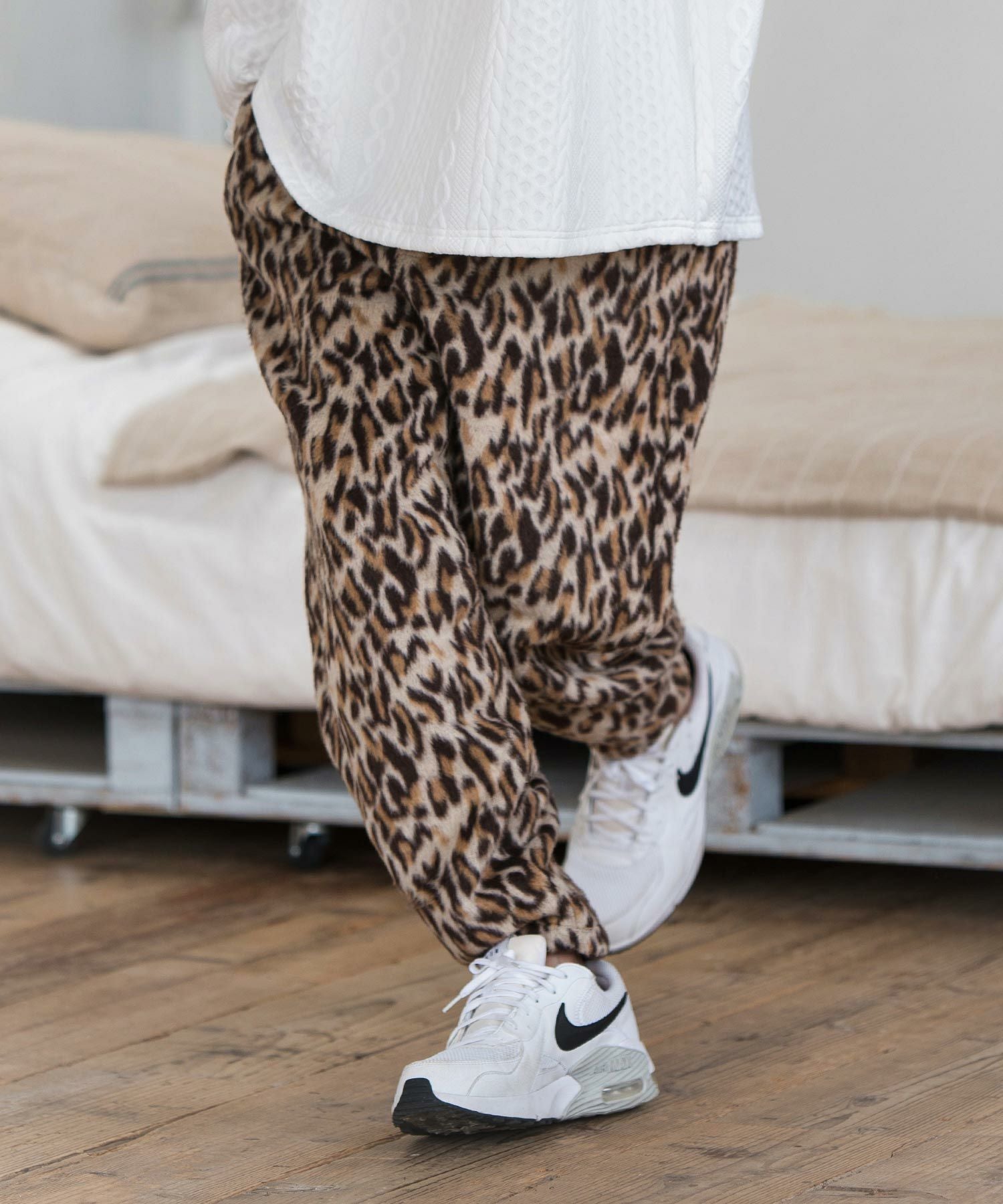 CAMBIO(カンビオ)】Leopard Jacquard Pants レオパード柄パンツ(MIU