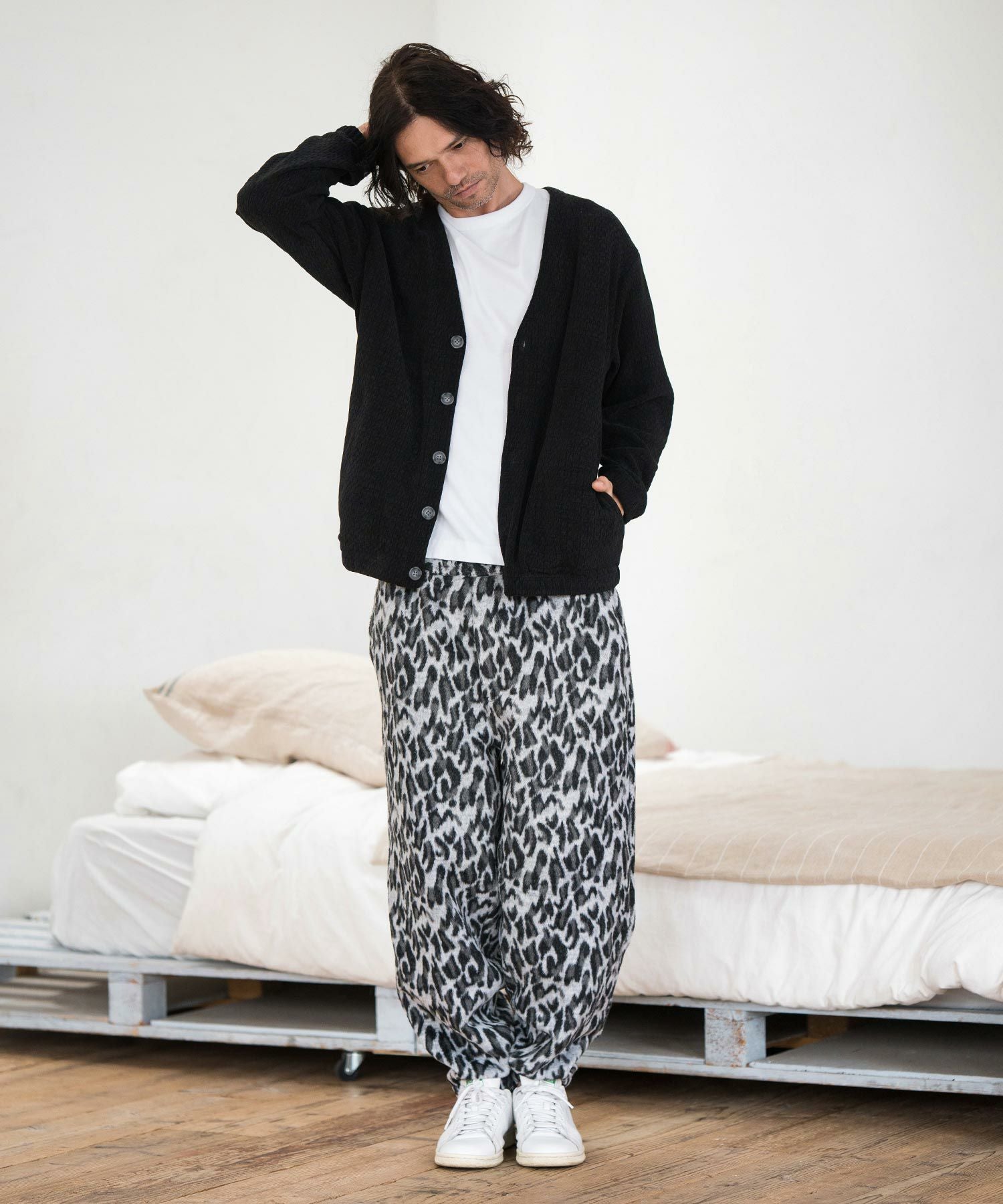 CAMBIO(カンビオ)】Leopard Jacquard Pants レオパード柄パンツ(MIU