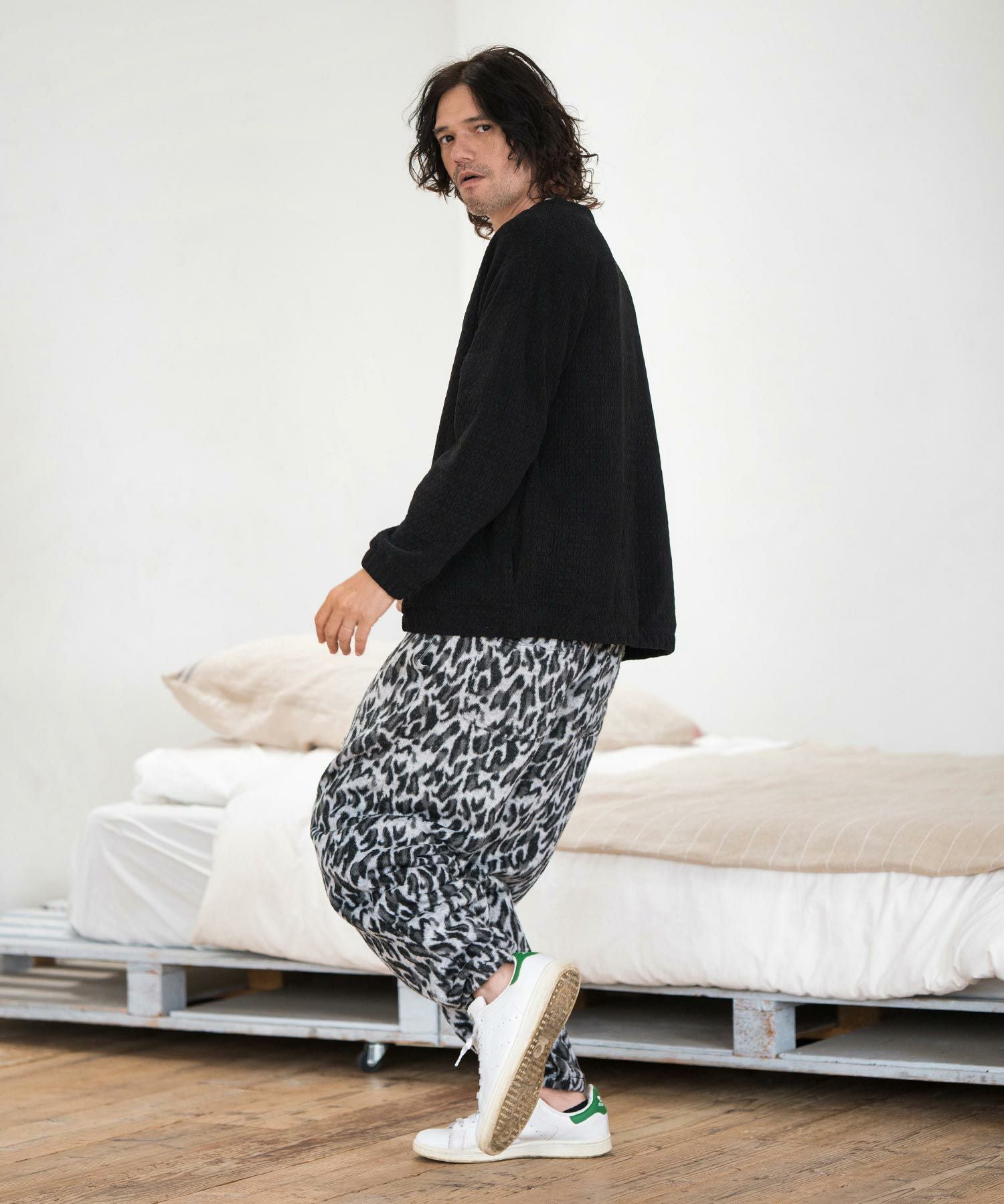 CAMBIO(カンビオ)】Leopard Jacquard Pants レオパード柄パンツ(MIU