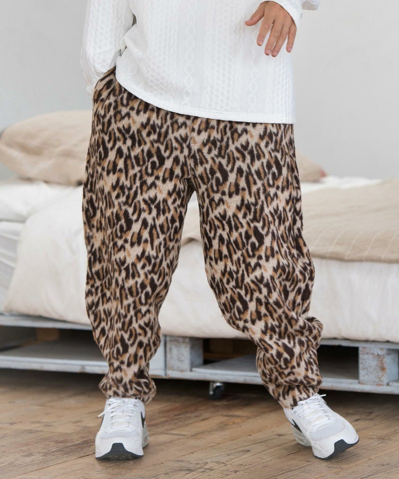 CAMBIO(カンビオ)】Leopard Jacquard Pants レオパード柄パンツ(MIU 