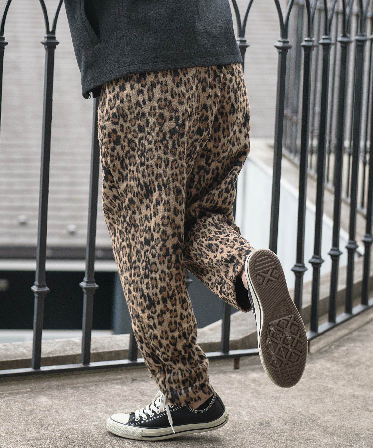 50%OFF【CAMBIO(カンビオ)】Leopard Melton Balloon Pants バルーン