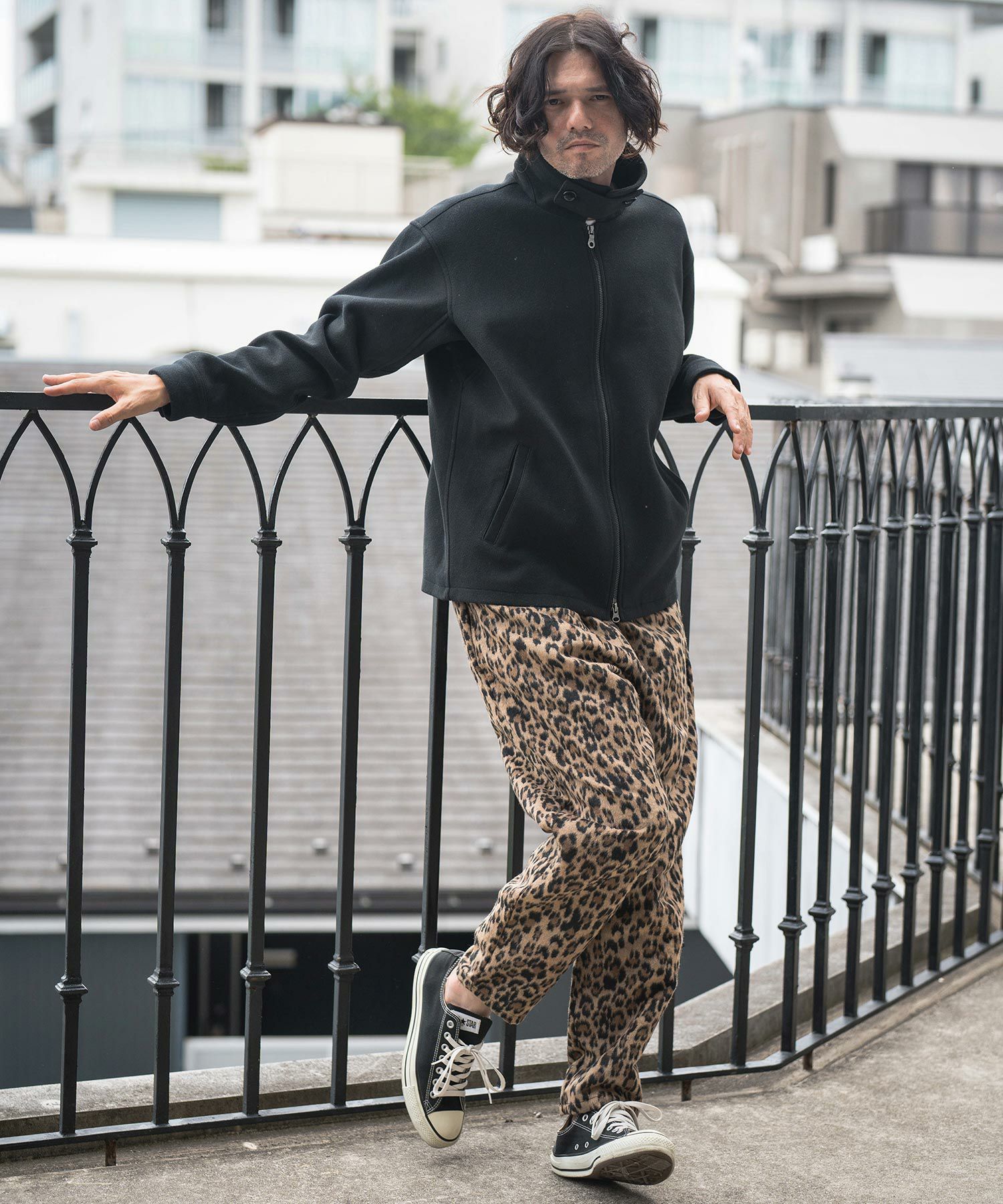 50%OFF【CAMBIO(カンビオ)】Leopard Melton Balloon Pants バルーン