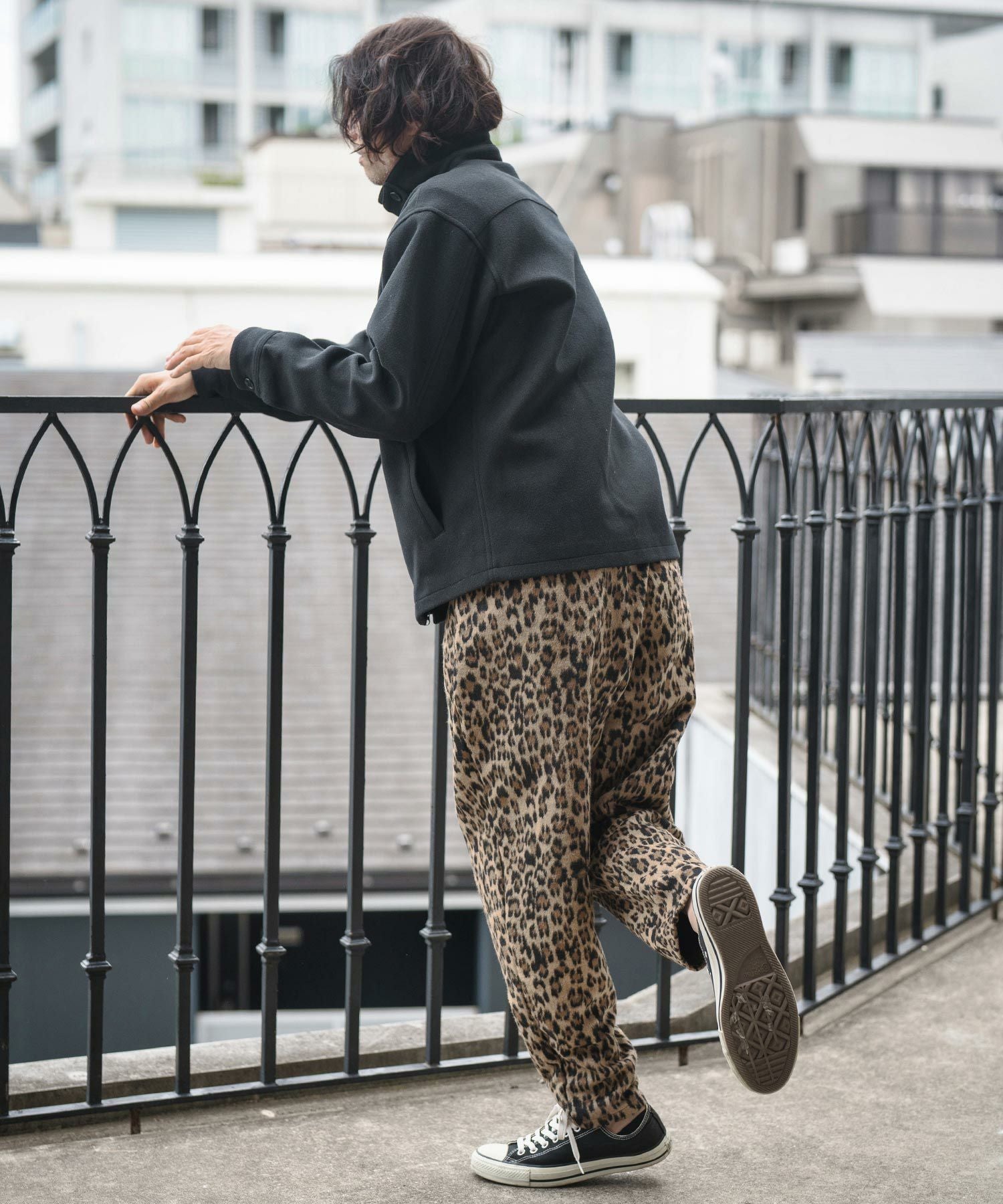 50%OFF【CAMBIO(カンビオ)】Leopard Melton Balloon Pants バルーン