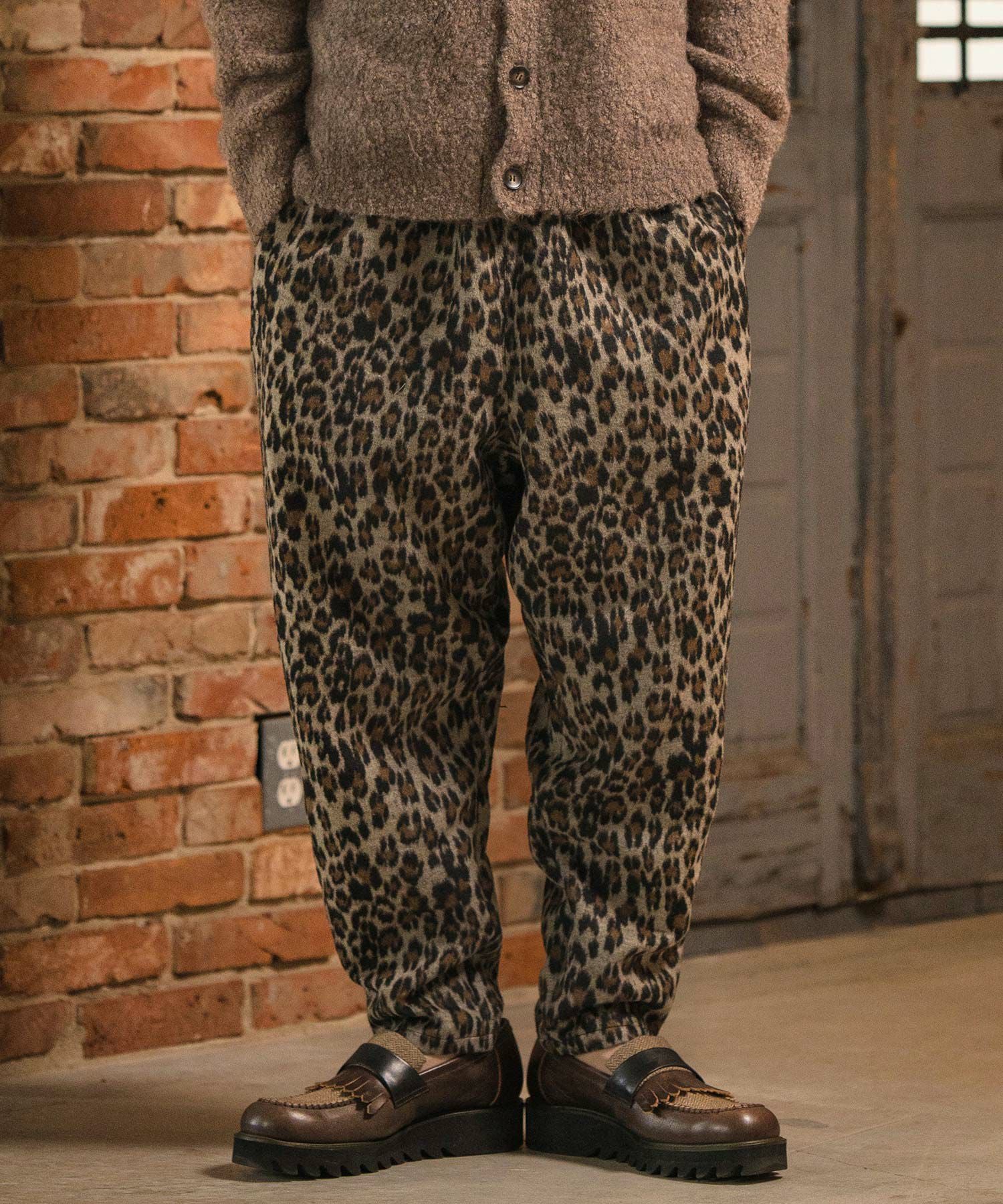 50%OFF【CAMBIO(カンビオ)】Leopard Melton Balloon Pants バルーン