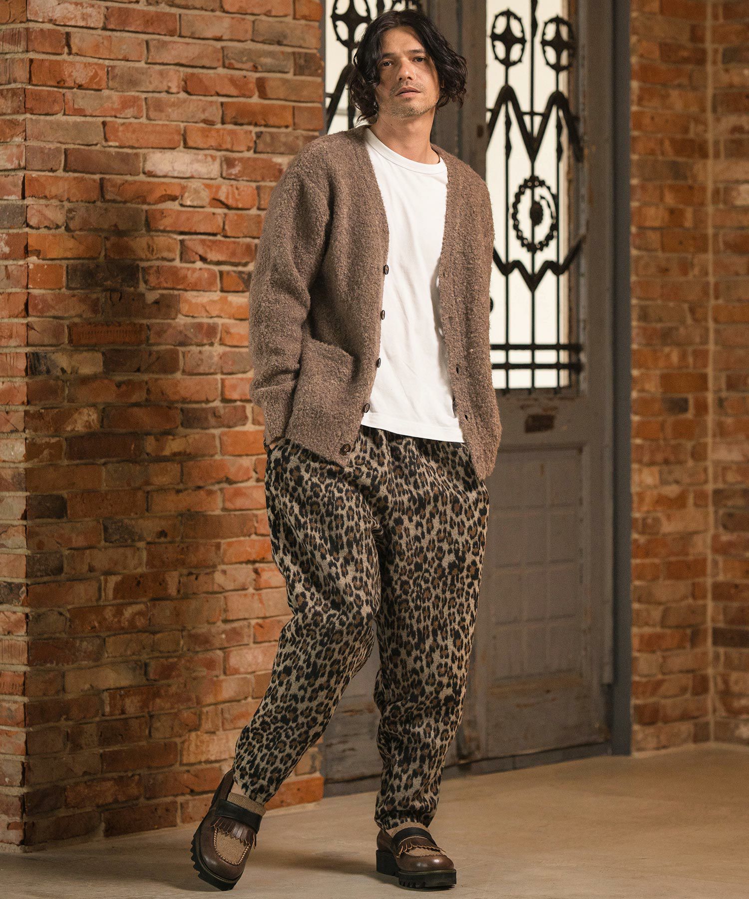 50%OFF【CAMBIO(カンビオ)】Leopard Melton Balloon Pants バルーン
