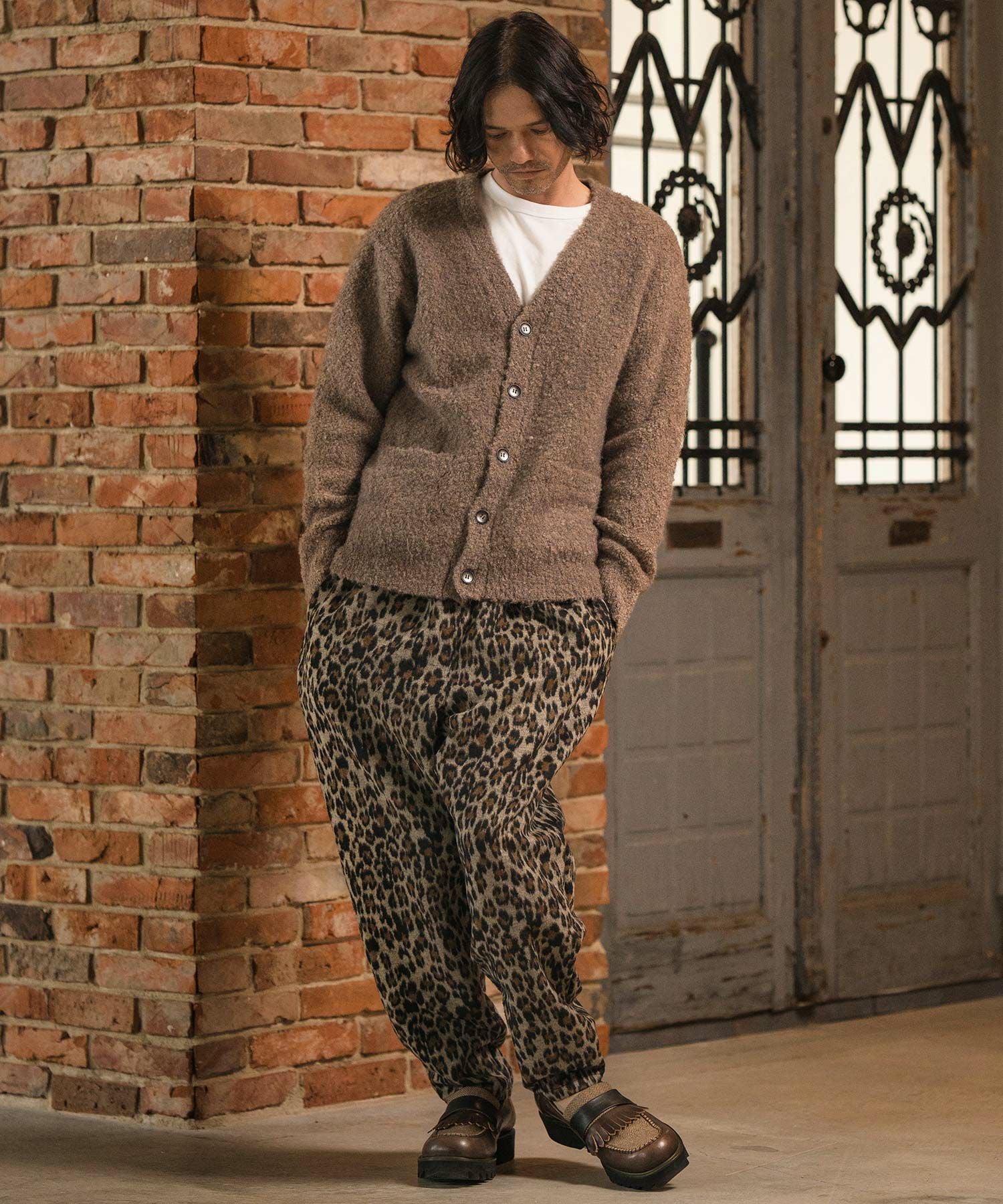 50%OFF【CAMBIO(カンビオ)】Leopard Melton Balloon Pants バルーン