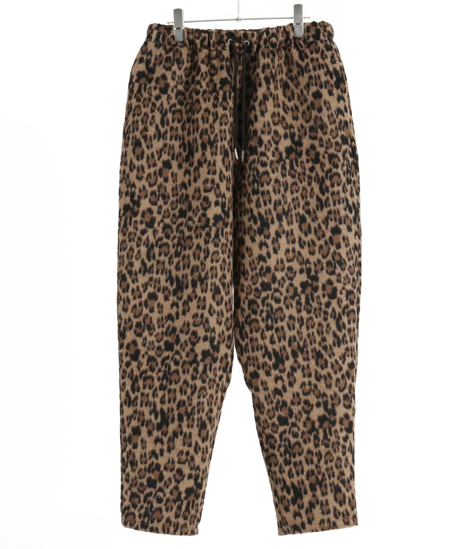 50%OFF【CAMBIO(カンビオ)】Leopard Melton Balloon Pants バルーン