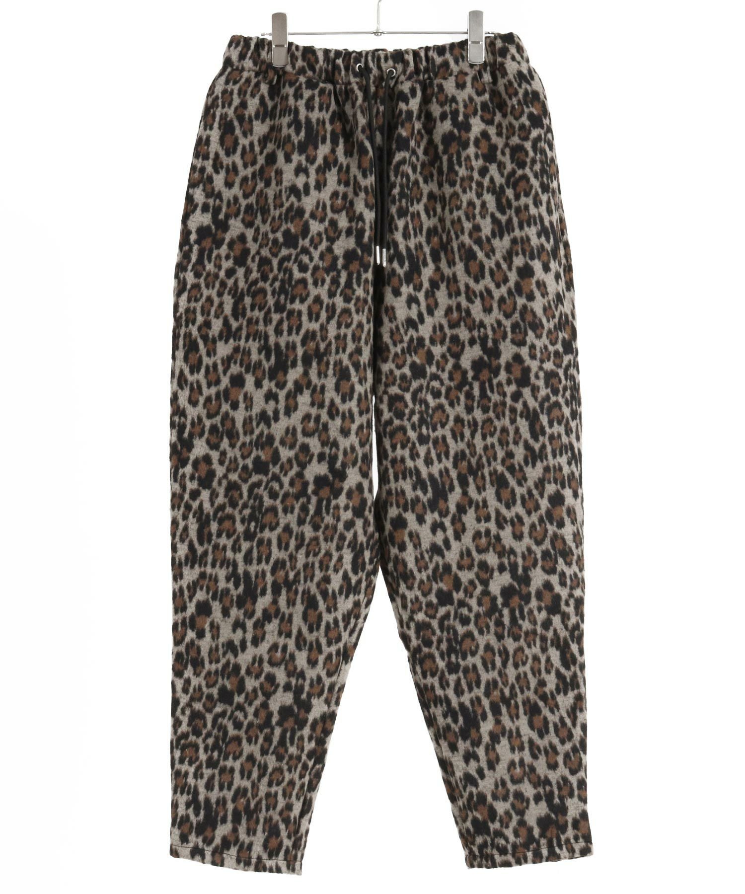50%OFF【CAMBIO(カンビオ)】Leopard Melton Balloon Pants バルーン