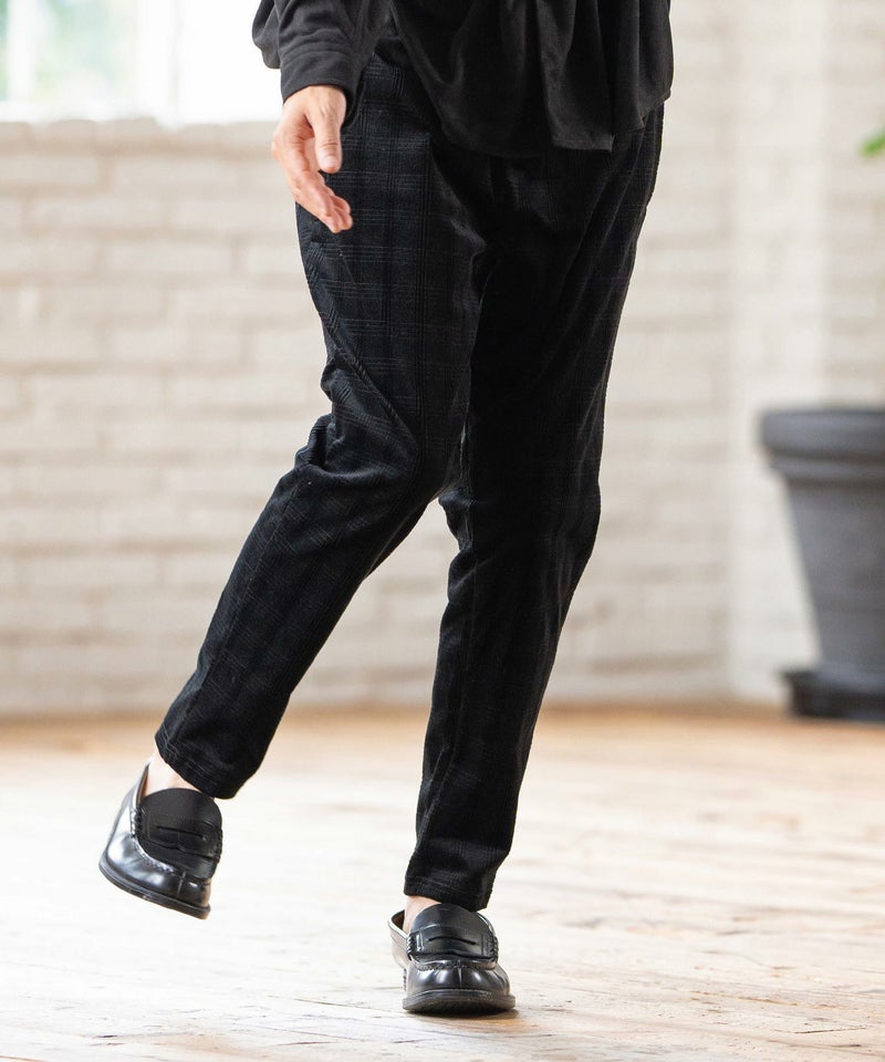 50%OFF【CAMBIO(カンビオ)】 Stretch Corduroy Check Pants 