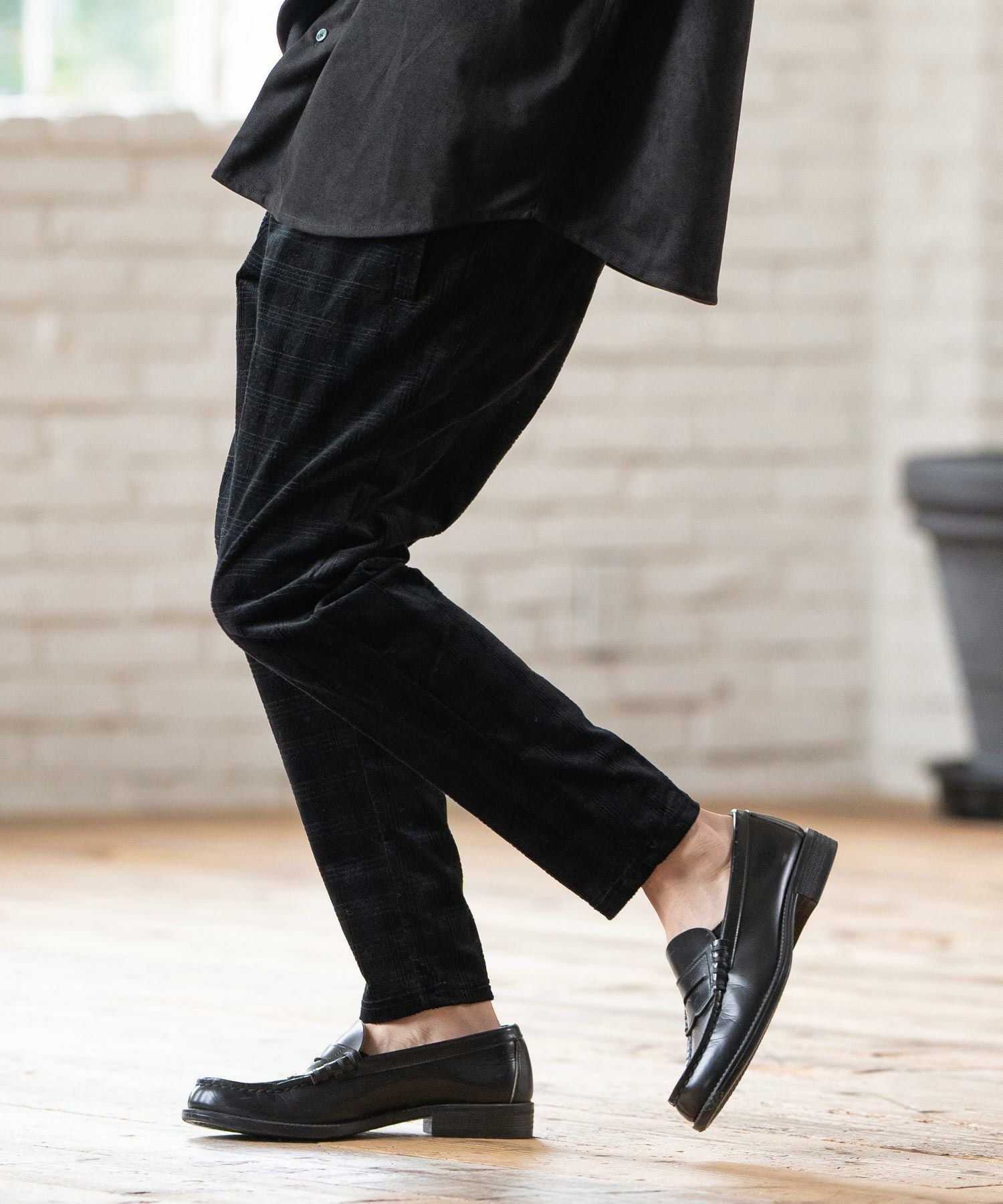 50%OFF【CAMBIO(カンビオ)】 Stretch Corduroy Check Pants