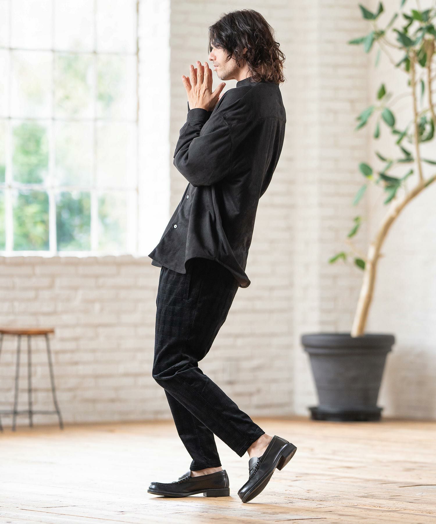 50%OFF【CAMBIO(カンビオ)】 Stretch Corduroy Check Pants