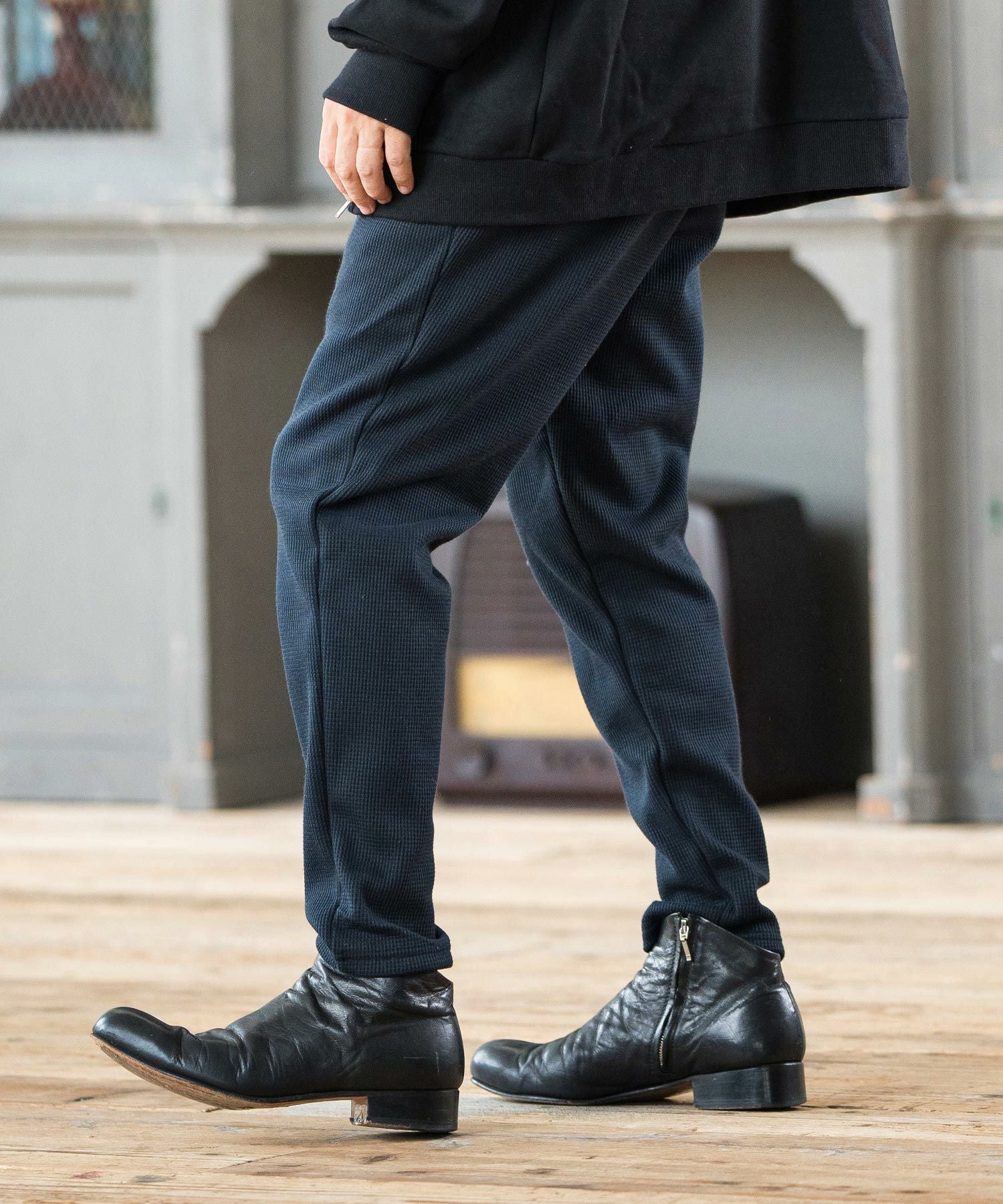 30%OFF【CAMBIO(カンビオ)】 Stretch Heavy Waffle Pants ワッフル