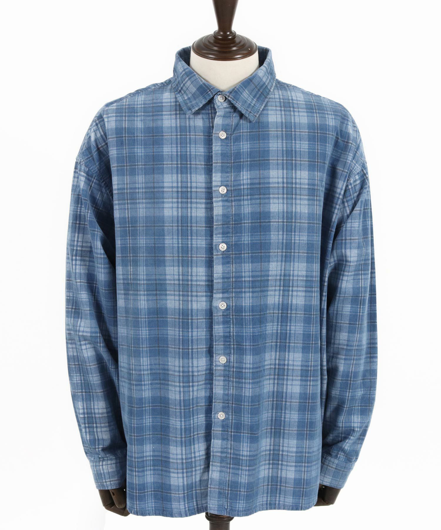 50%OFF【CAMBIO(カンビオ)】Vintage Like Indigo Check Shirts