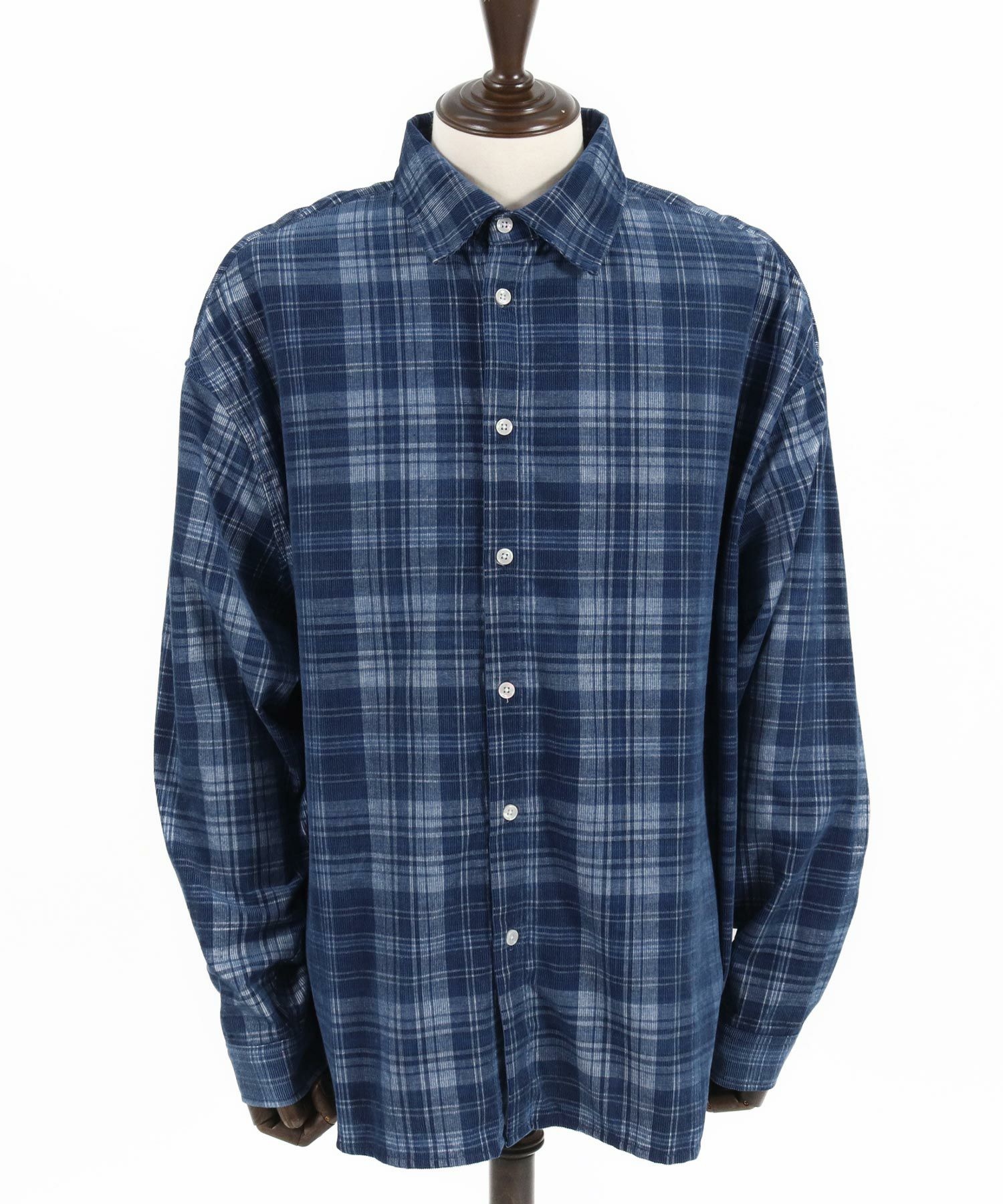 50%OFF【CAMBIO(カンビオ)】Vintage Like Indigo Check Shirts
