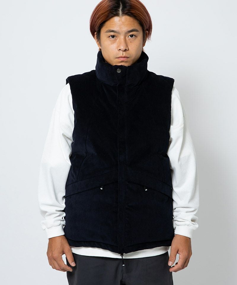 THE FOURTHIRTY(430)ブラックダウンベスト 60%OFF【430(フォーサーティ)】SNGL CORD DOWN VEST ダウンベスト(24