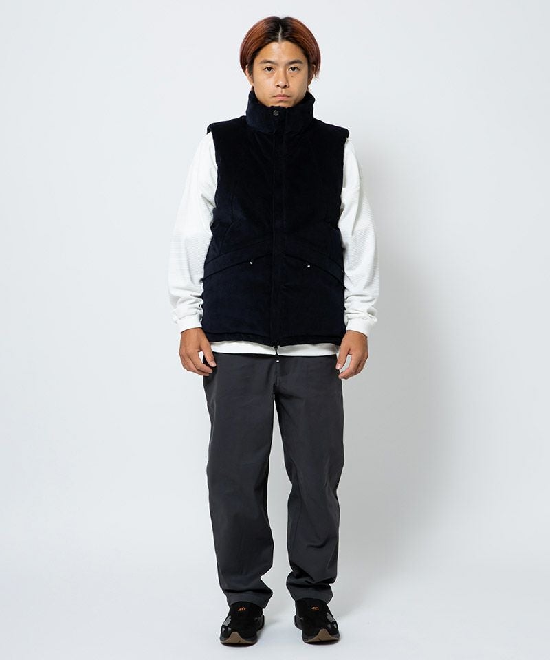 THE FOURTHIRTY(430)ブラックダウンベスト 60%OFF【430(フォーサーティ)】SNGL CORD DOWN VEST ダウンベスト(24