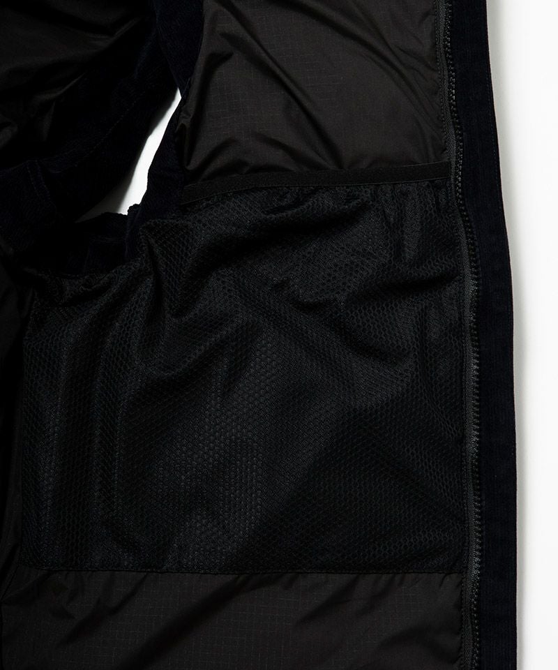 THE FOURTHIRTY(430)ブラックダウンベスト 60%OFF【430(フォーサーティ)】SNGL CORD DOWN VEST ダウンベスト(24