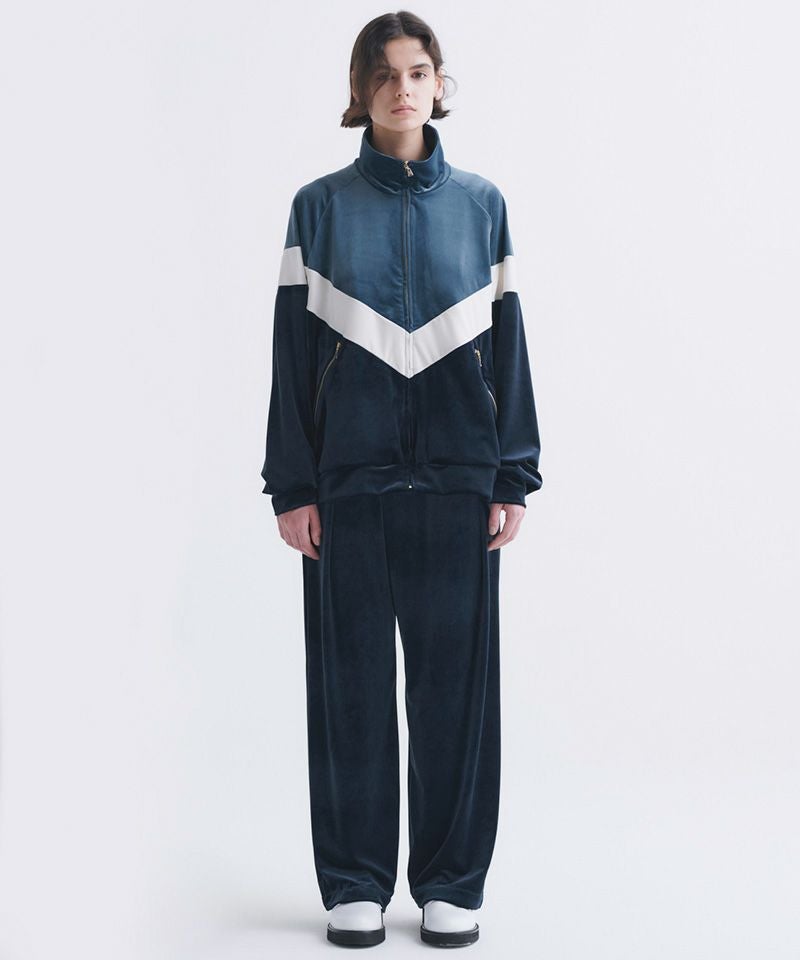 50%OFF【CULLNI(クルニ)】Stretch Velou Bi Color Zip Up Blouson