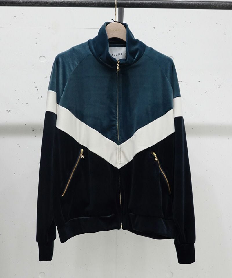 50%OFF【CULLNI(クルニ)】Stretch Velou Bi Color Zip Up Blouson