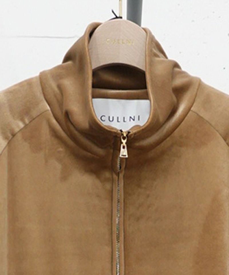 50%OFF【CULLNI(クルニ)】Stretch Velou Bi Color Zip Up Blouson