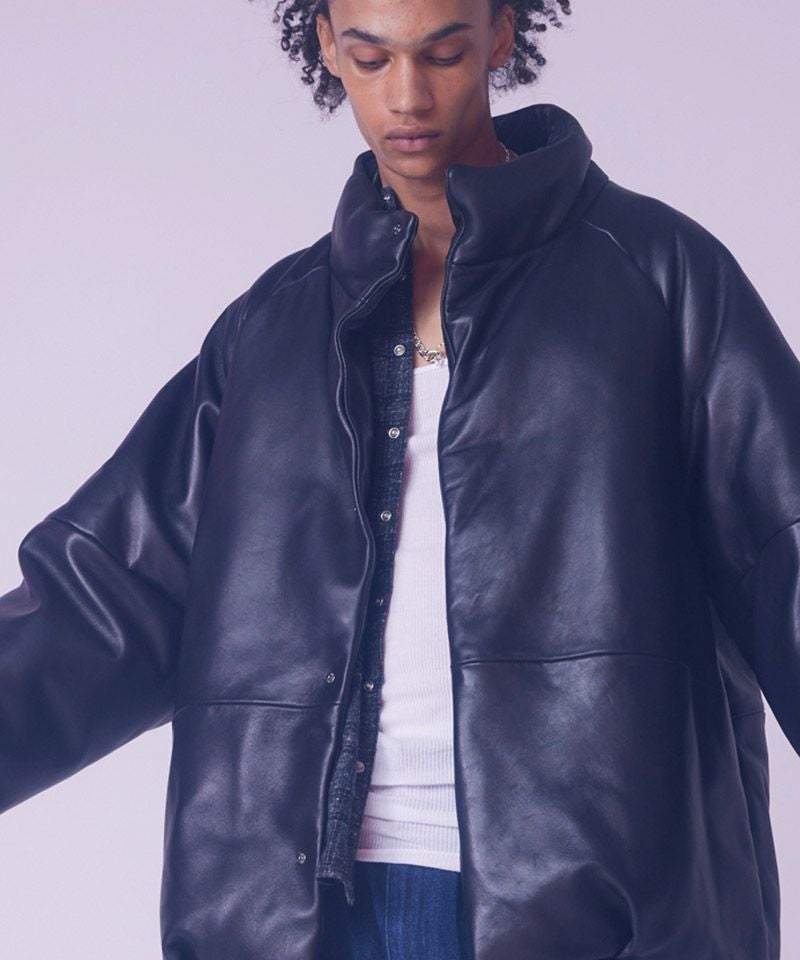 30%OFF【rehacer(レアセル)】 Beatle Sheep Leather Down レザーダウン