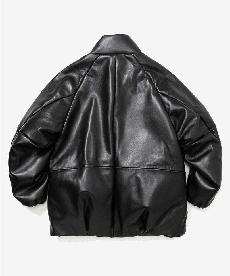 ICEBERG イタリア製 ブランケット レザー ダウン ジャケット ビンテージ 80'S EDDIE BAUER Leather Down Jacket M/BLACK 80年代 エディバウアー