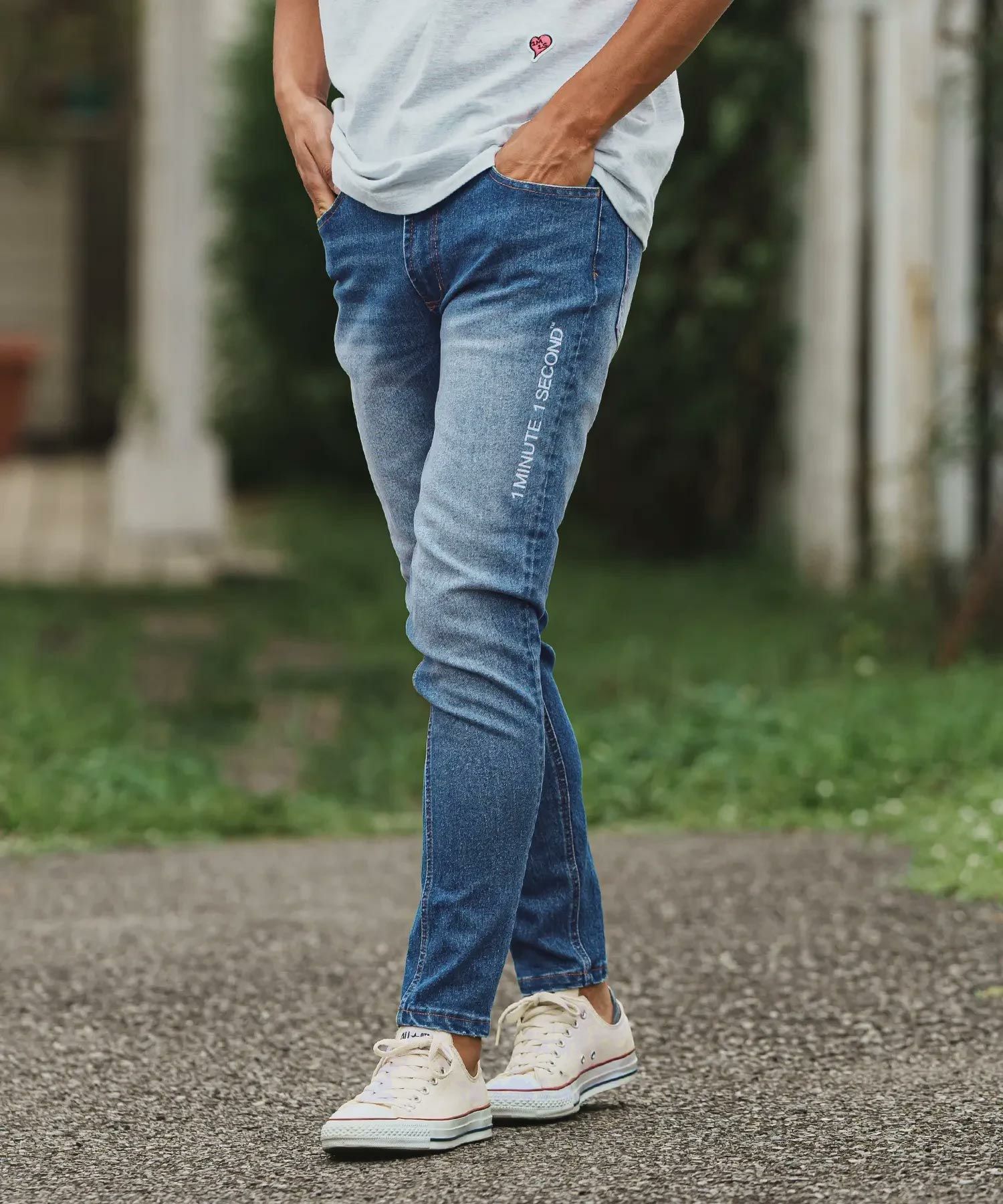30%OFF【1minute 1second(ワンミニットワンセカンド)】used denim with 