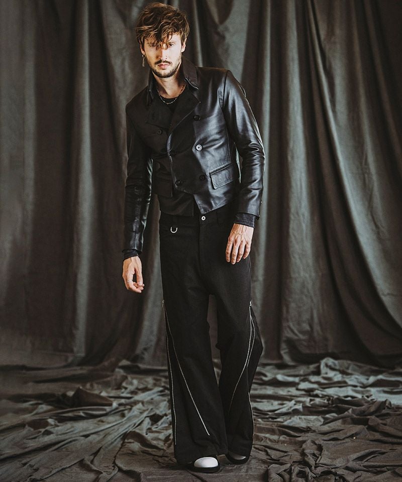 T*T様 d.k.fブラックシングルナポレオンジャケット 50%OFF【NO ID.(ノーアイディー)】ｼｰﾌﾟﾚｻﾞｰﾅﾎﾟﾚｵﾝｼｮｰﾄJKT ジャケット