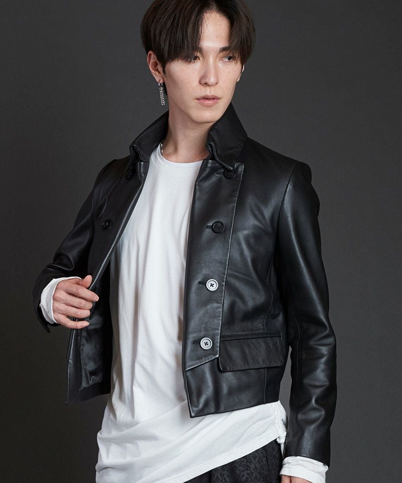 50%OFF【NO ID.(ノーアイディー)】ｼｰﾌﾟﾚｻﾞｰﾅﾎﾟﾚｵﾝｼｮｰﾄJKT ジャケット