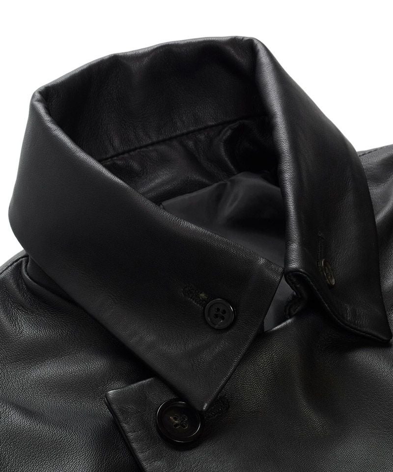 50%OFF【NO ID.(ノーアイディー)】シープレザーナポレオンショートJKT ジャケット 50%OFF【NO ID.(ノーアイディー)】シープレザーナポレオンショートJKT ジャケット