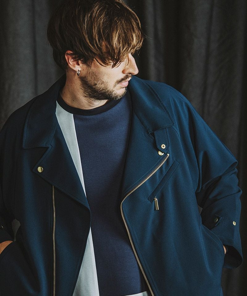 50%OFF【NO ID.(ノーアイディー)】BIGﾗｲﾀﾞｰｽｼｬﾂJKT ジャケット(855006