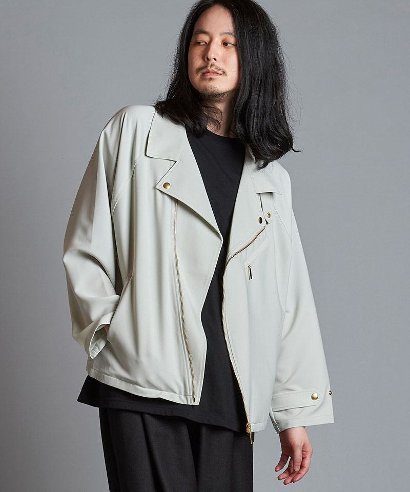 50%OFF【NO ID.(ノーアイディー)】BIGﾗｲﾀﾞｰｽｼｬﾂJKT ジャケット(855006