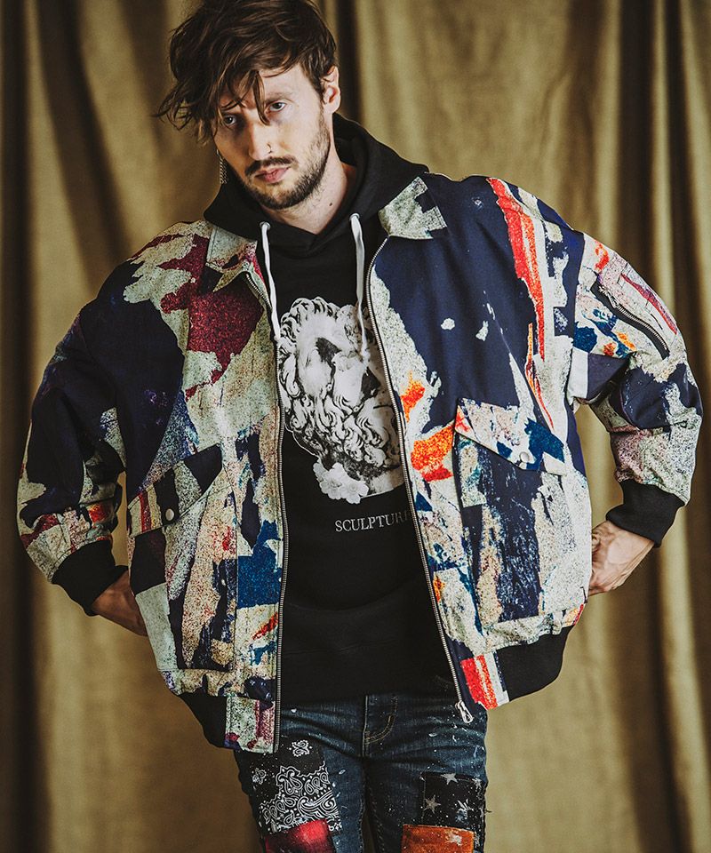 L.G.B. ジャケット　サイズ1 シワあり 50%OFF【NO ID.(ノーアイディー)】BIG-G-1ﾌﾗｲﾄｼﾞｬｹｯﾄ(855006-839B