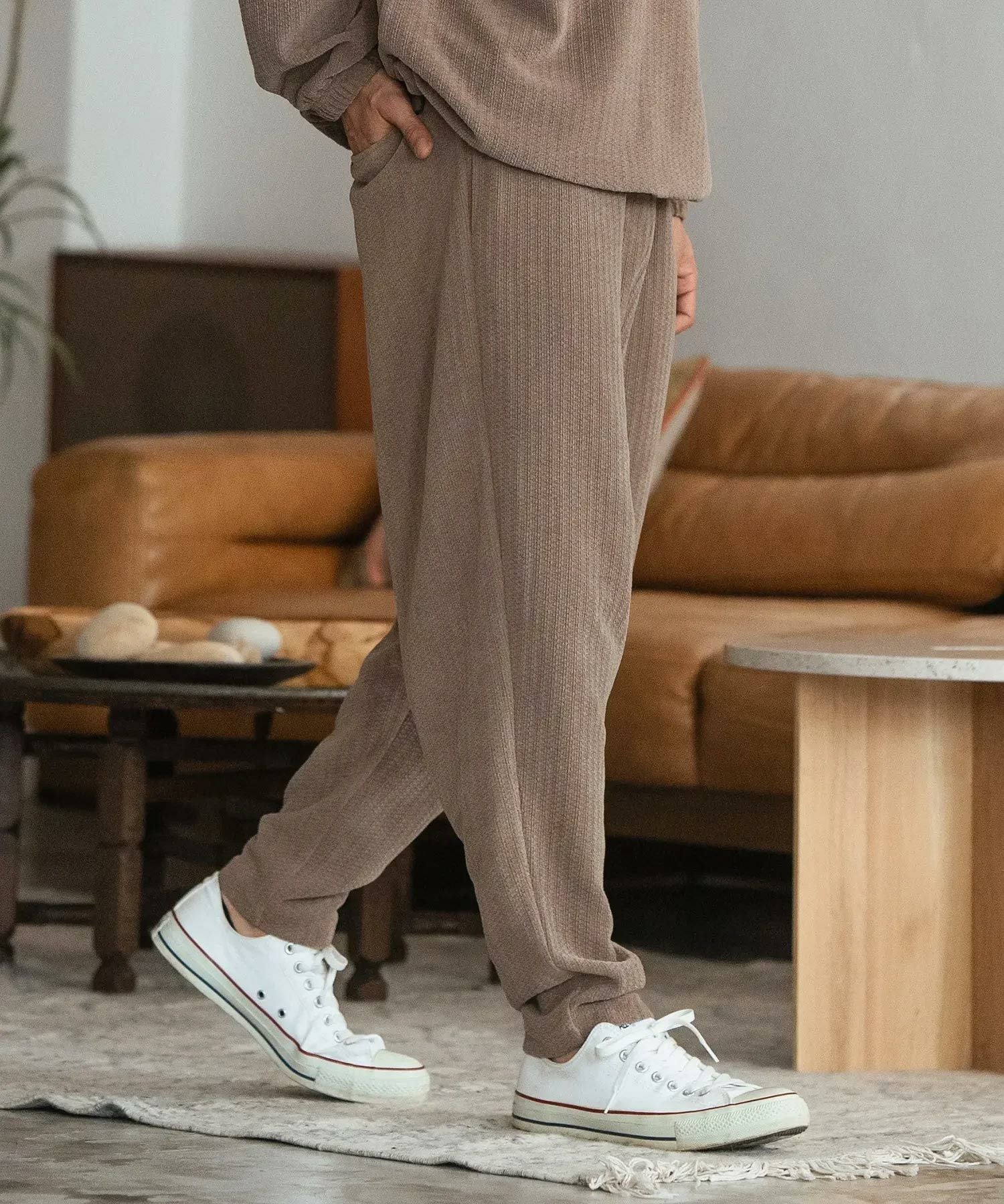 30%OFF【CAMBIO(カンビオ)】Knit sew Balloon Easy Pants イージー
