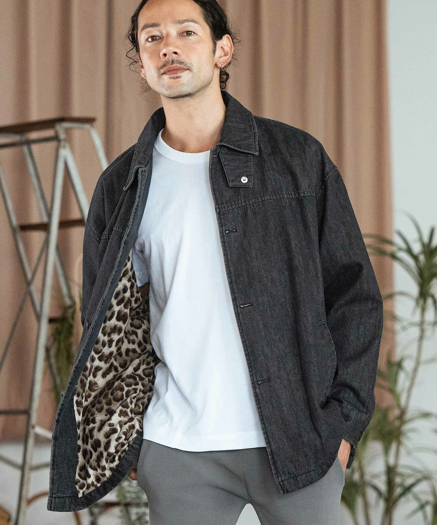 30%OFF【CAMBIO(カンビオ)】Vintage Like Denim High Neck Blouson