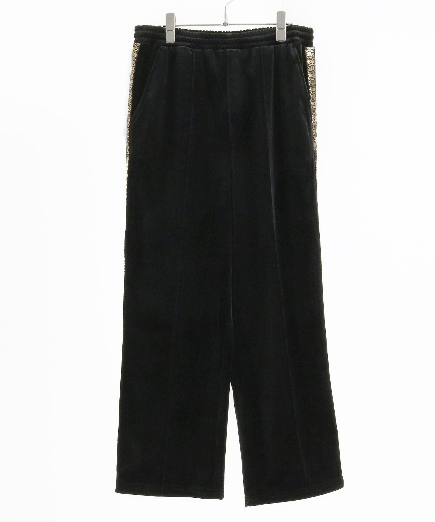 50%OFF【CAMBIO(カンビオ)】Stretch Velour Side Tape Pants トラック