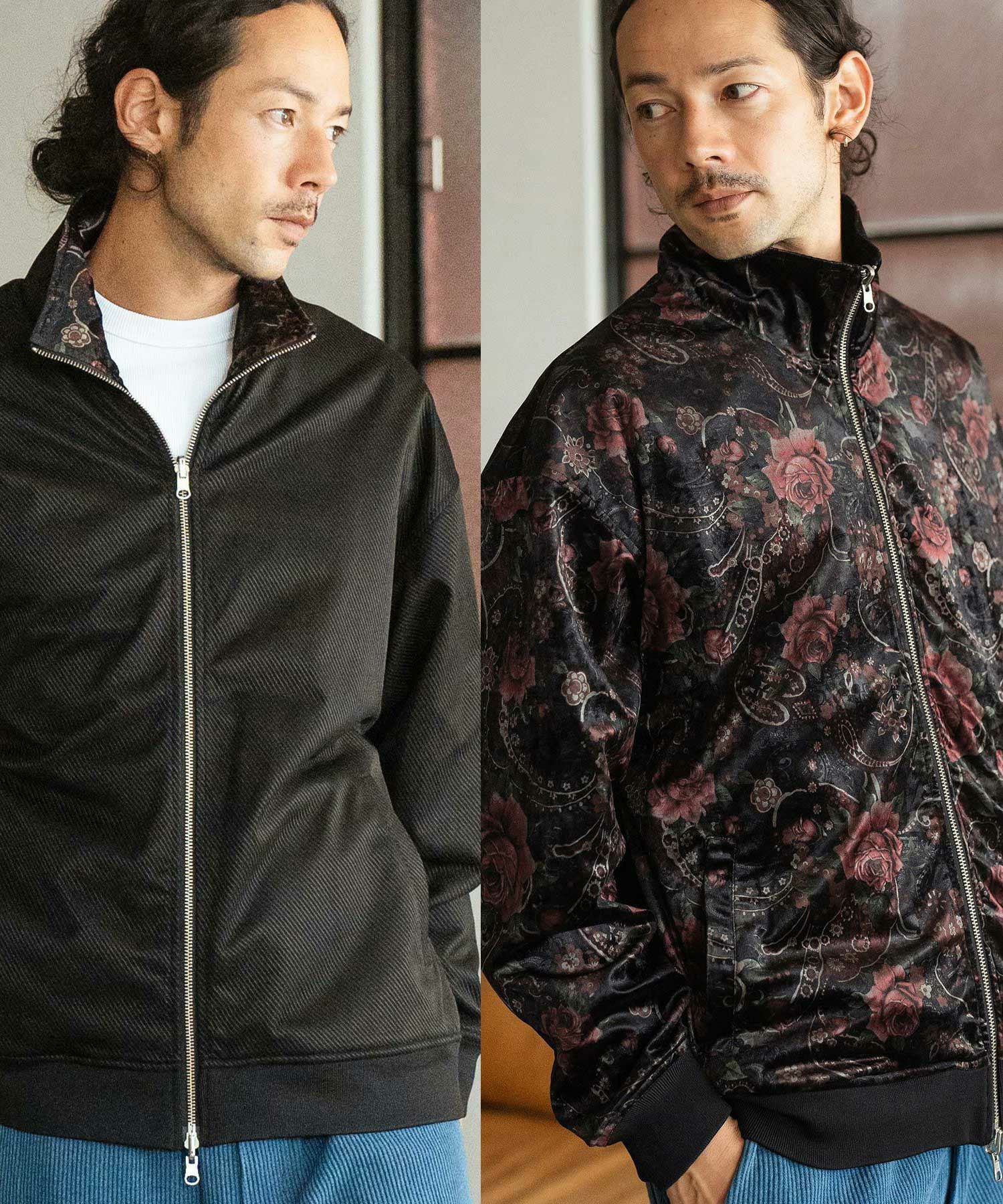 センソユニコリバーシブルジャケット 30%OFF【CAMBIO(カンビオ)】Reversible Stand Collar Jacket スタンド