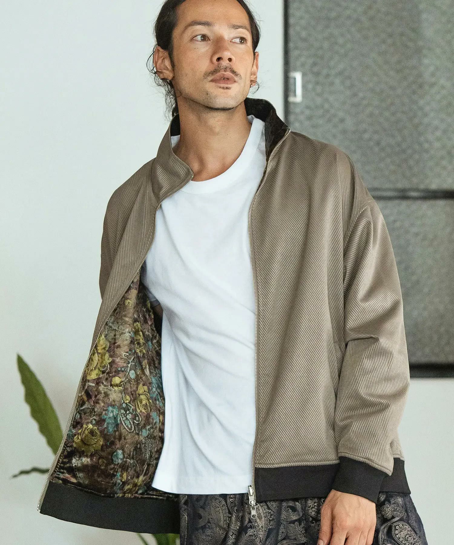 センソユニコリバーシブルジャケット 30%OFF【CAMBIO(カンビオ)】Reversible Stand Collar Jacket スタンド