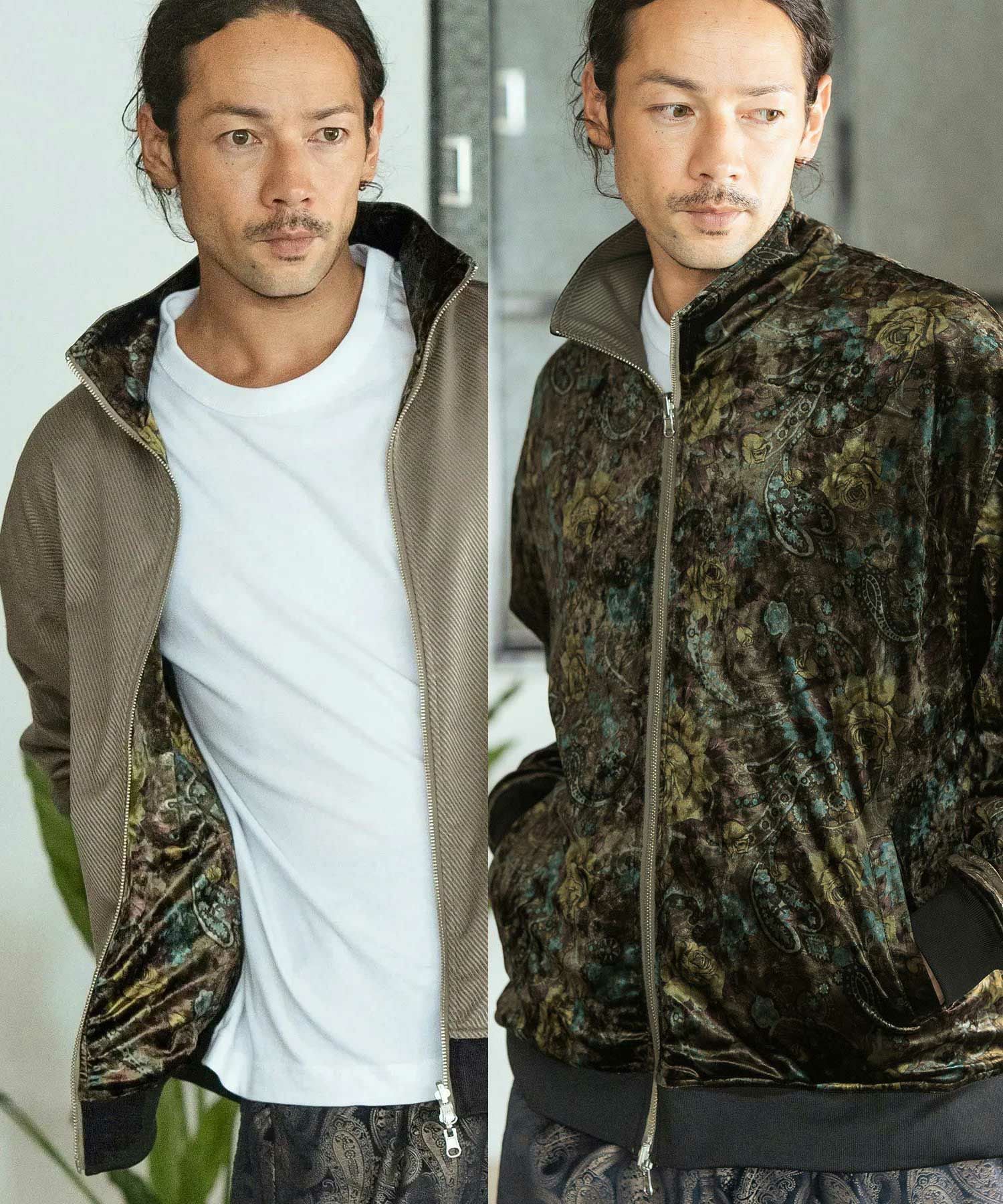 ジャケット・アウター Reiko 30%OFF【CAMBIO(カンビオ)】Reversible Stand Collar Jacket スタンド