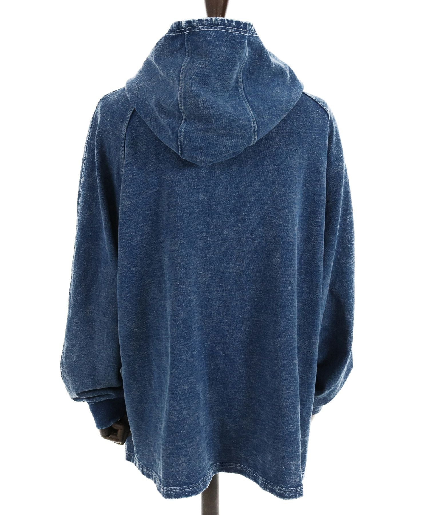 30%OFF【CAMBIO(カンビオ)】Indigo URAKE Poncho Like Hooded Jacket