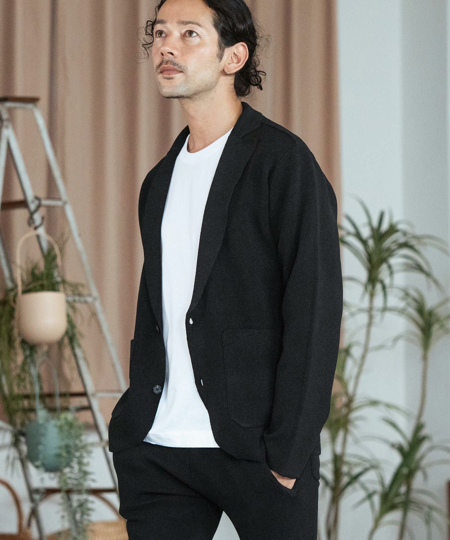 30%OFF【CAMBIO(カンビオ)】Stretch Milan Rib Tailored Jacket