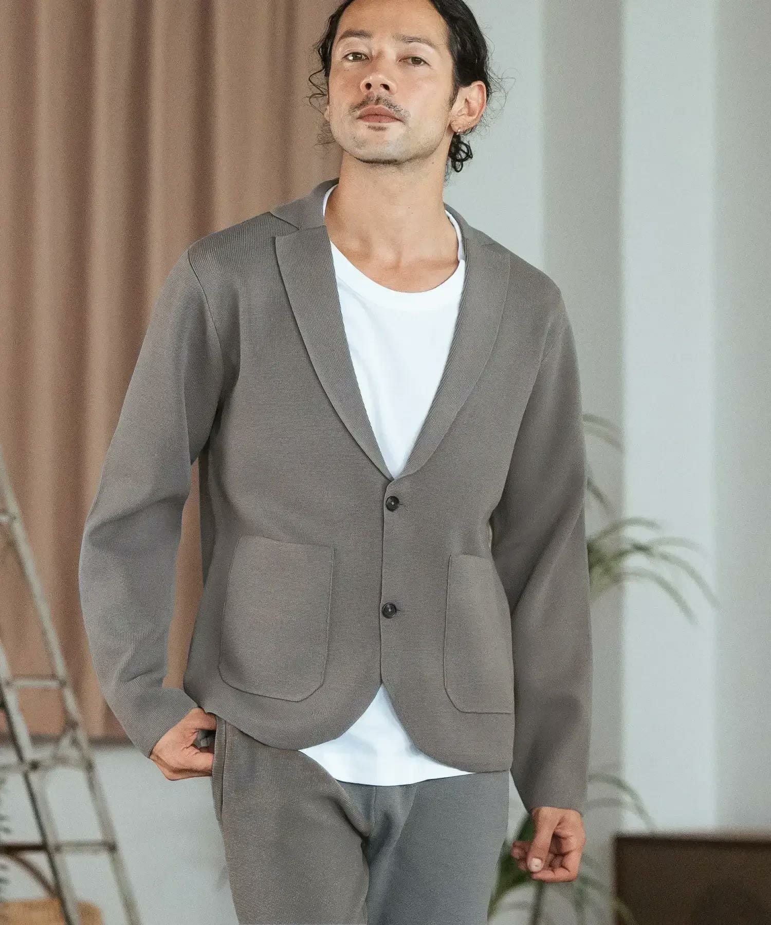 30%OFF【CAMBIO(カンビオ)】Stretch Milan Rib Tailored Jacket