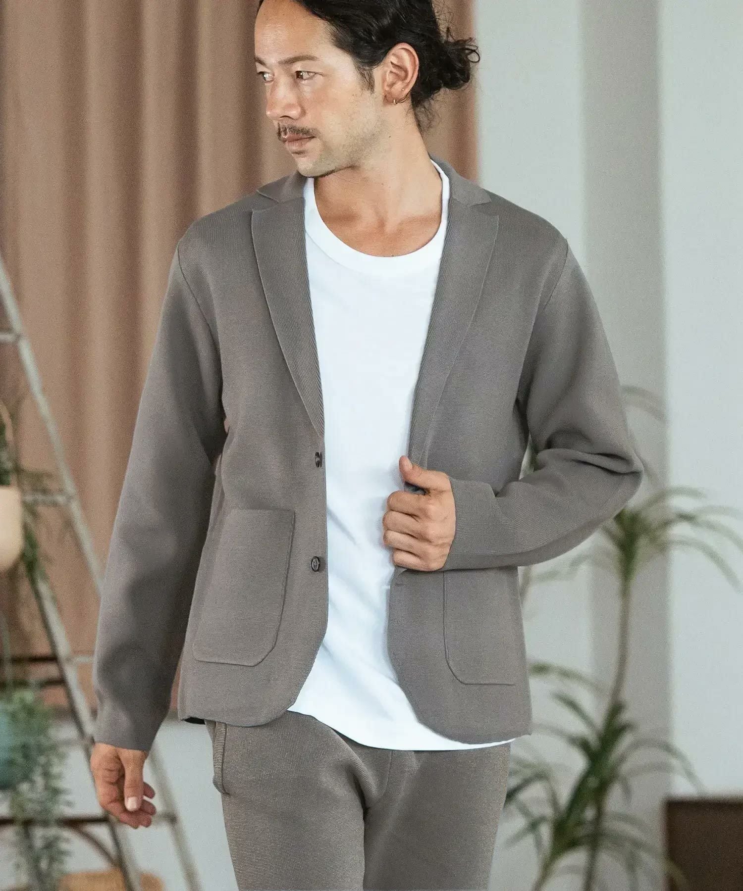 50%OFF【CAMBIO(カンビオ)】Stretch Milan Rib Tailored Jacket