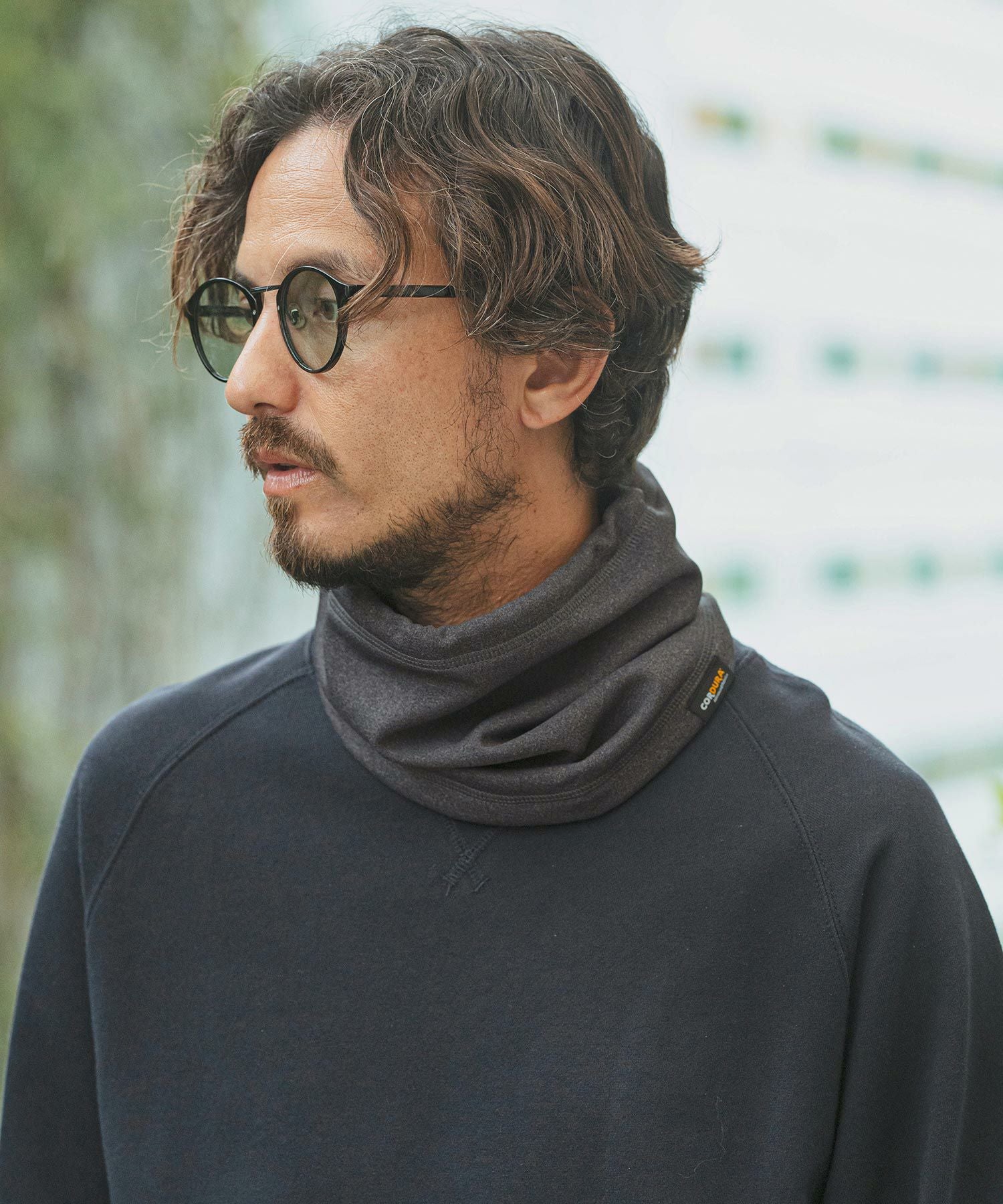 50%OFF【CAMBIO(カンビオ)】Cordura Nylon Back Fleece Neck Warmer